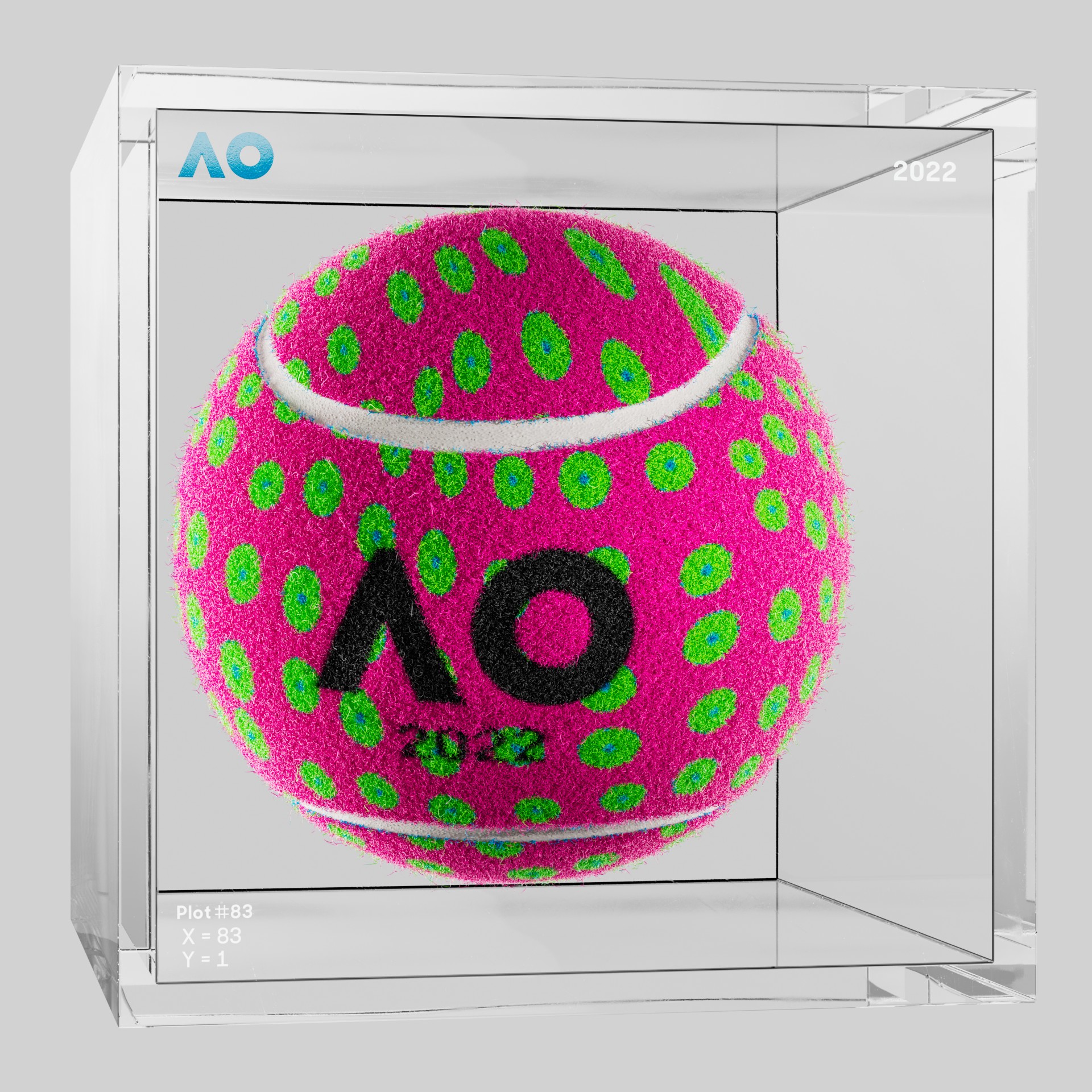 The Australian Open - The Australian Open Art Ball - AO Art Ball #3108 - NFT # 3108