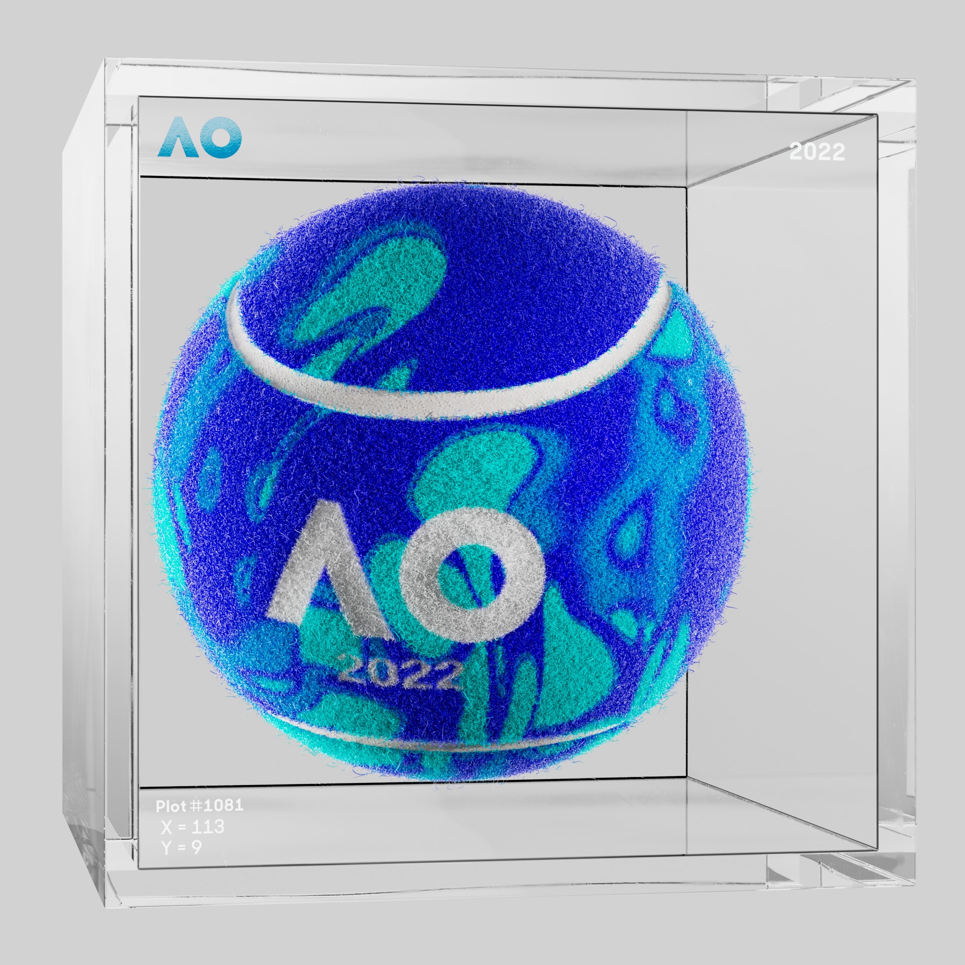 The Australian Open - The Australian Open Art Ball - AO Art Ball #311 - NFT # 311
