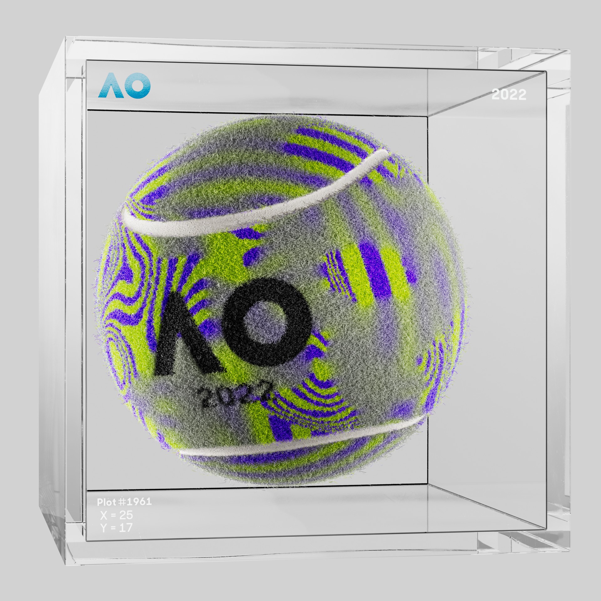 The Australian Open - The Australian Open Art Ball - AO Art Ball #3114 - NFT # 3114