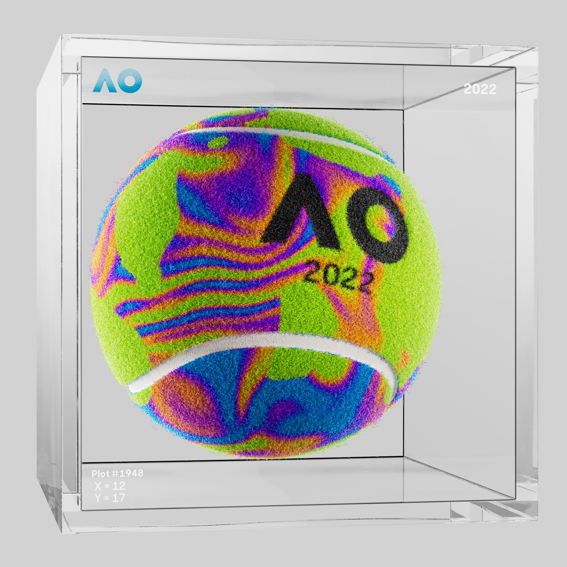 The Australian Open - The Australian Open Art Ball - AO Art Ball #3116 - NFT # 3116