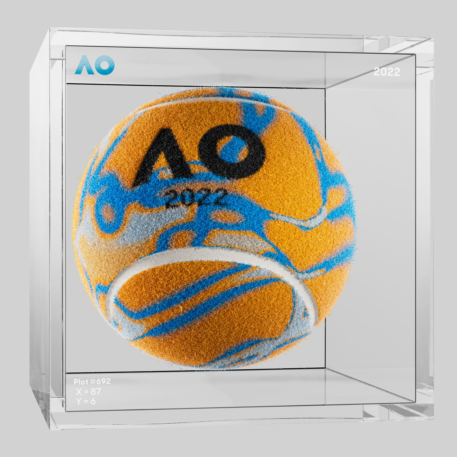 The Australian Open - The Australian Open Art Ball - AO Art Ball #3117 - NFT # 3117