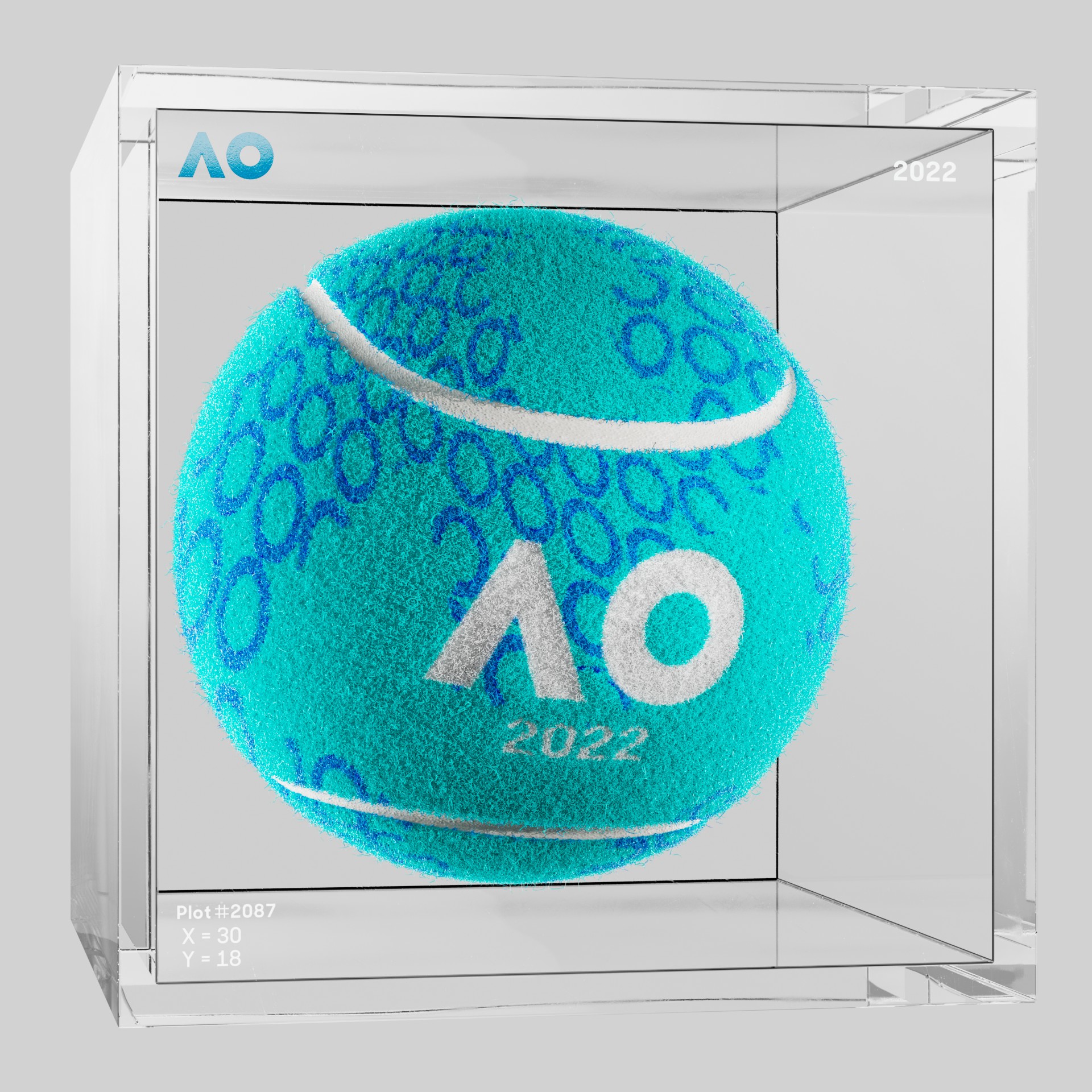 The Australian Open - The Australian Open Art Ball - AO Art Ball #312 - NFT # 312