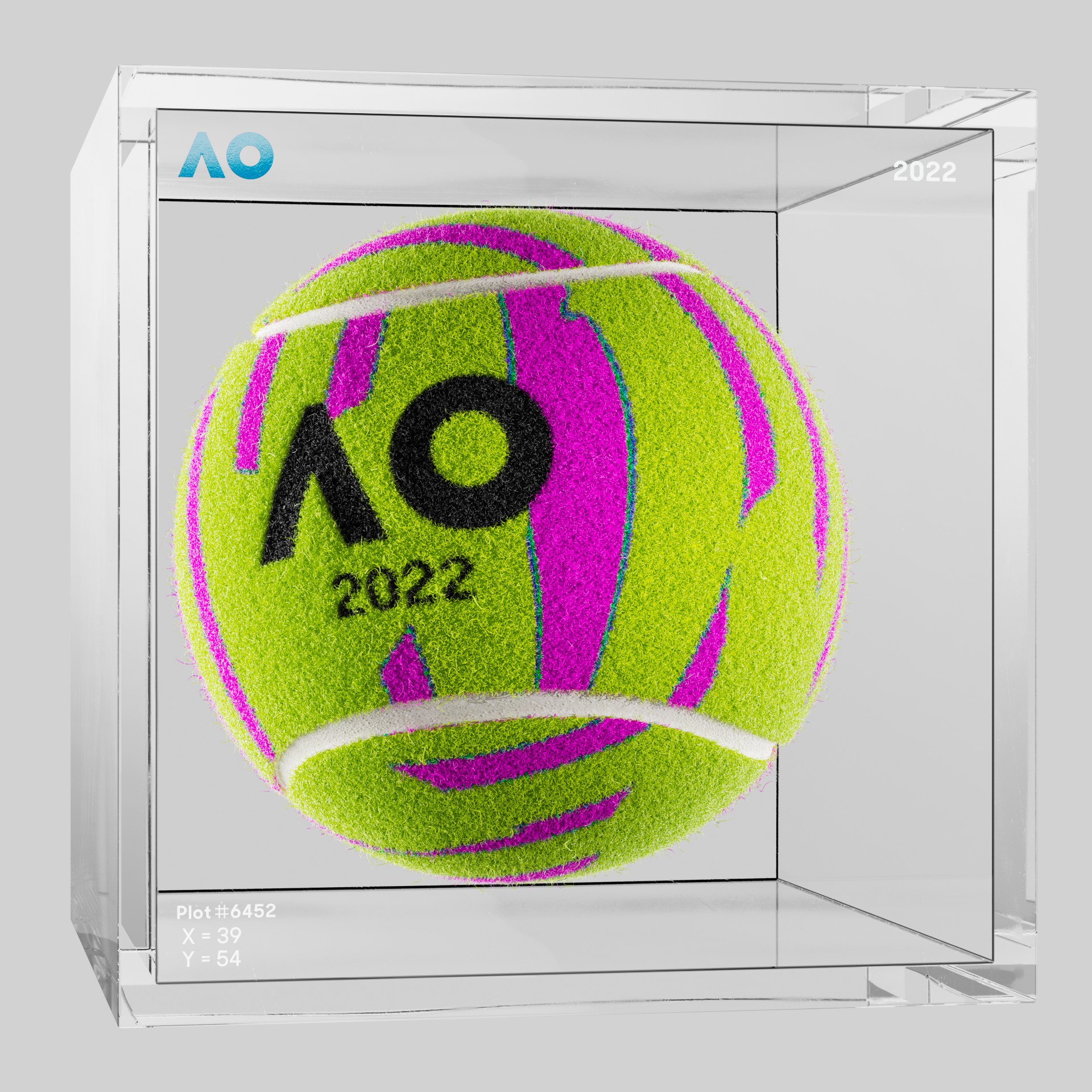 The Australian Open - The Australian Open Art Ball - AO Art Ball #313 - NFT # 313