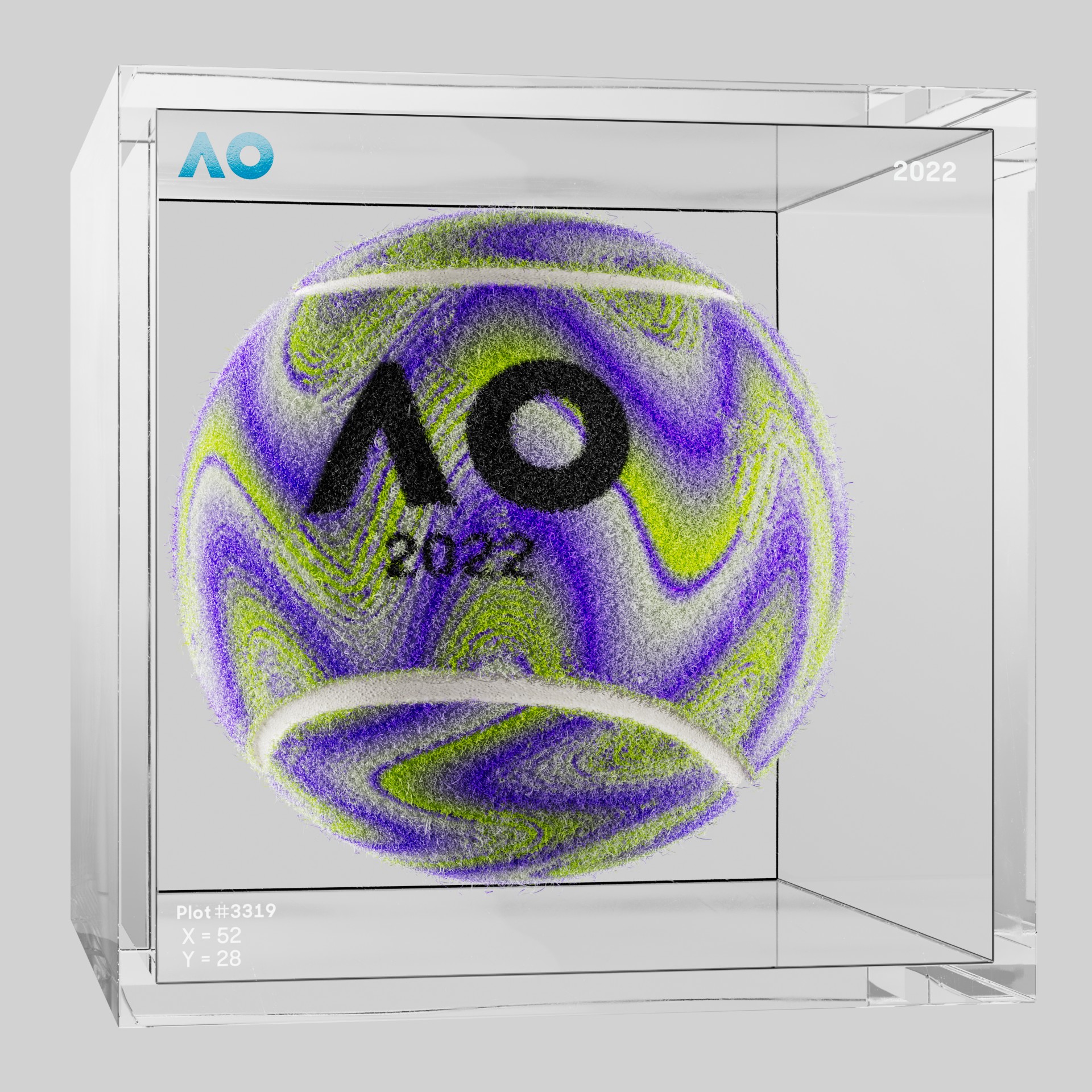 The Australian Open - The Australian Open Art Ball - AO Art Ball #3132 - NFT # 3132