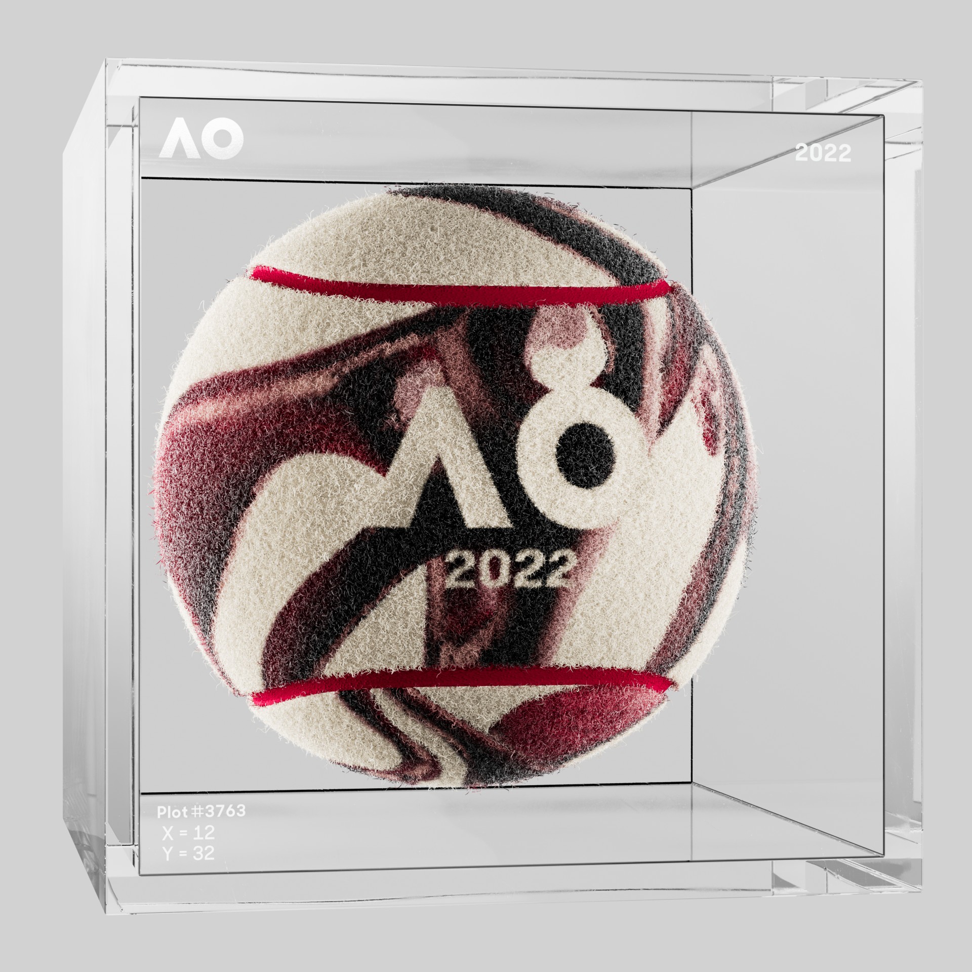The Australian Open - The Australian Open Art Ball - AO Art Ball #3135 - NFT # 3135