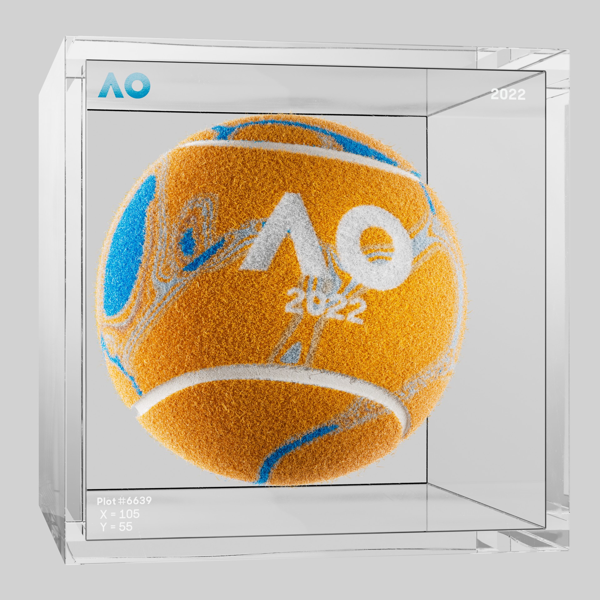 The Australian Open - The Australian Open Art Ball - AO Art Ball #3137 - NFT # 3137