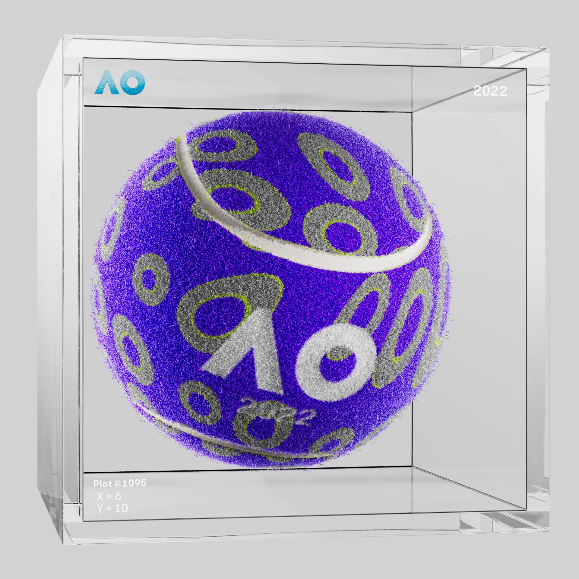 The Australian Open - The Australian Open Art Ball - AO Art Ball #3139 - NFT # 3139