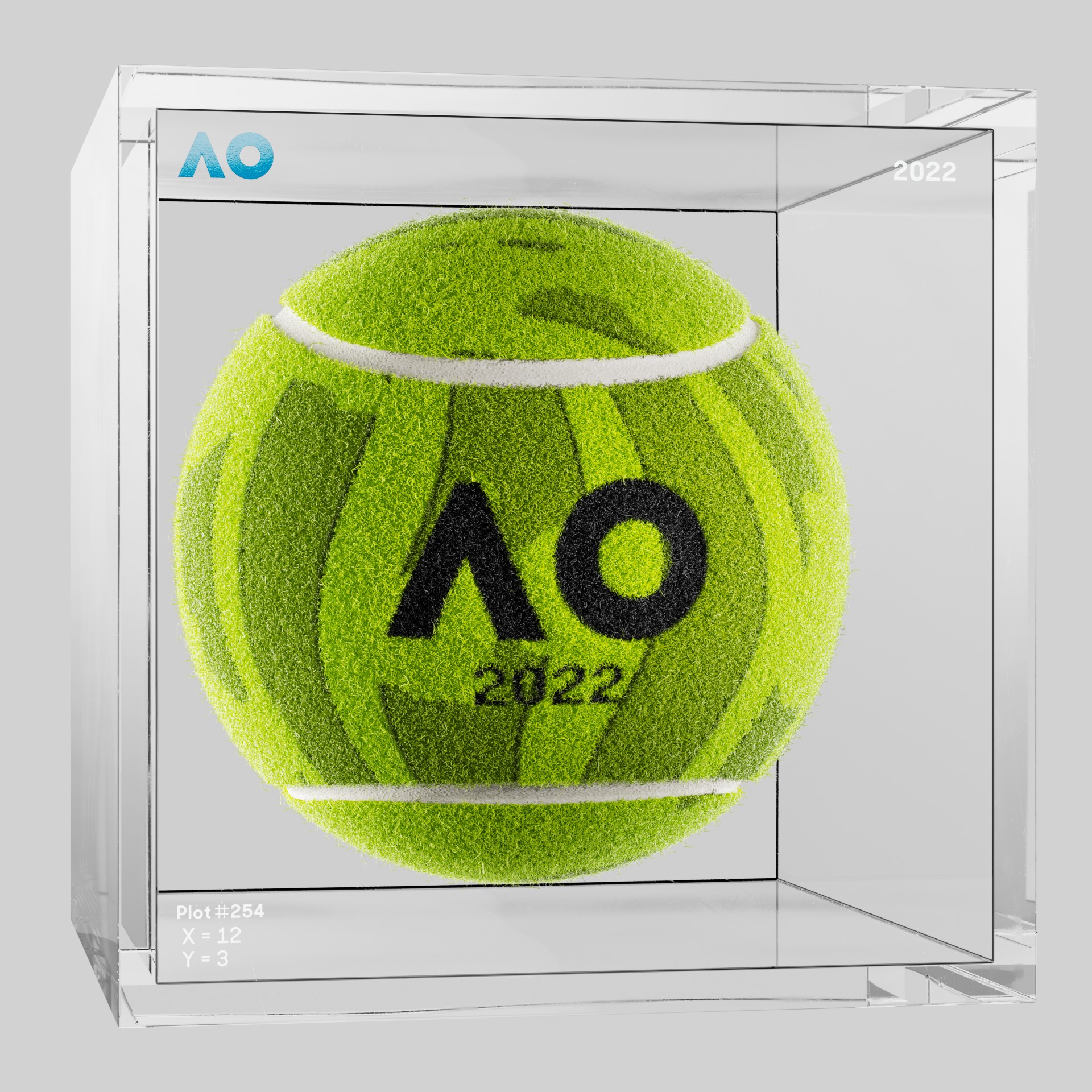 The Australian Open - The Australian Open Art Ball - AO Art Ball #3142 - NFT # 3142
