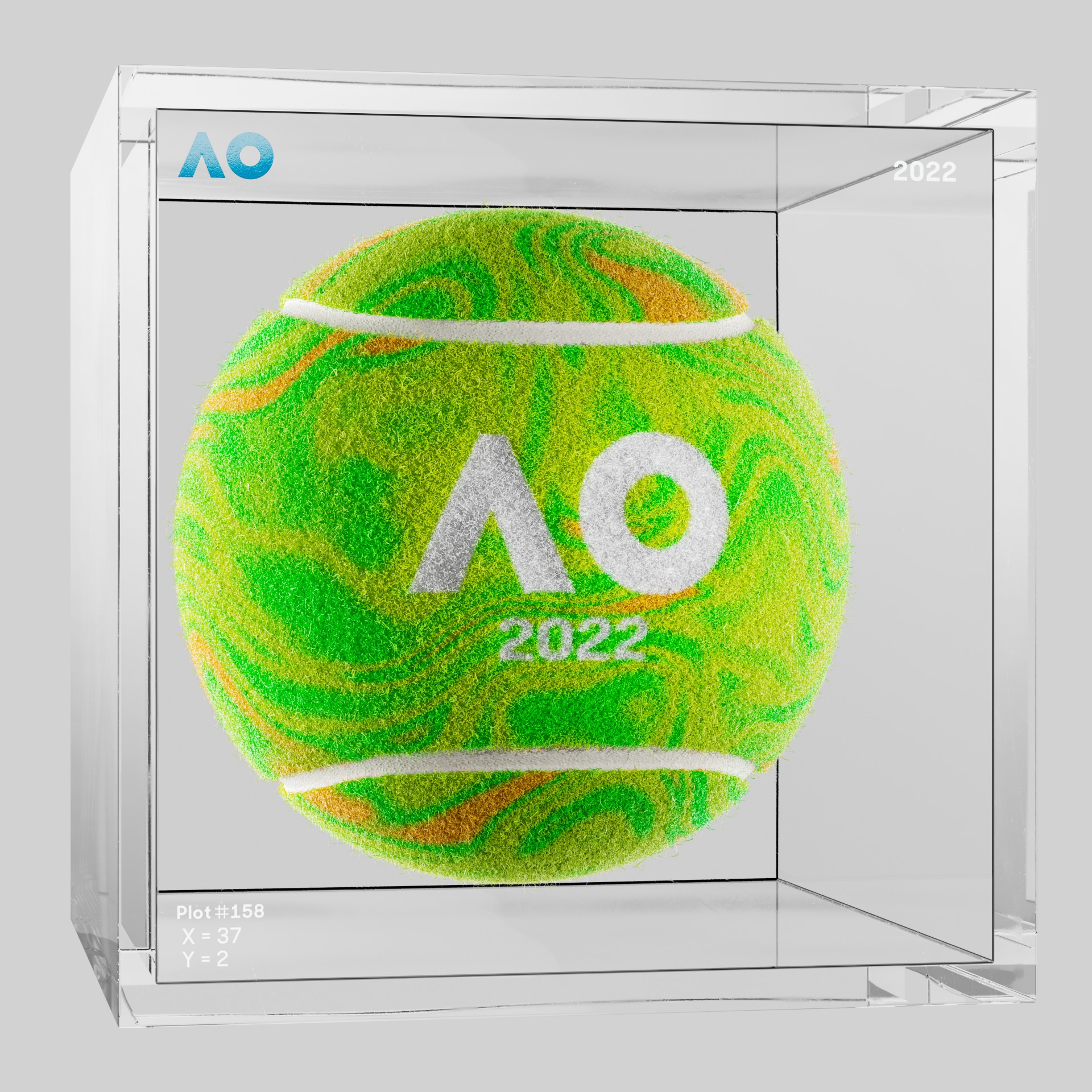 The Australian Open - The Australian Open Art Ball - AO Art Ball #3149 - NFT # 3149