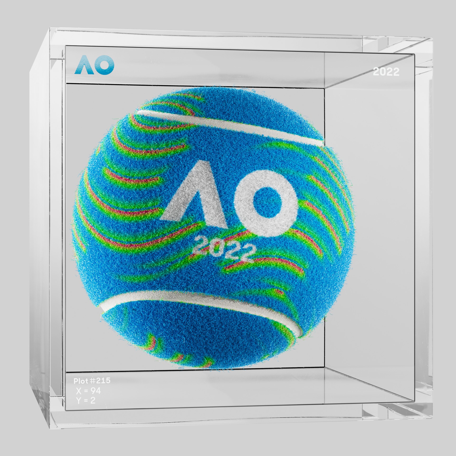 The Australian Open - The Australian Open Art Ball - AO Art Ball #315 - NFT # 315