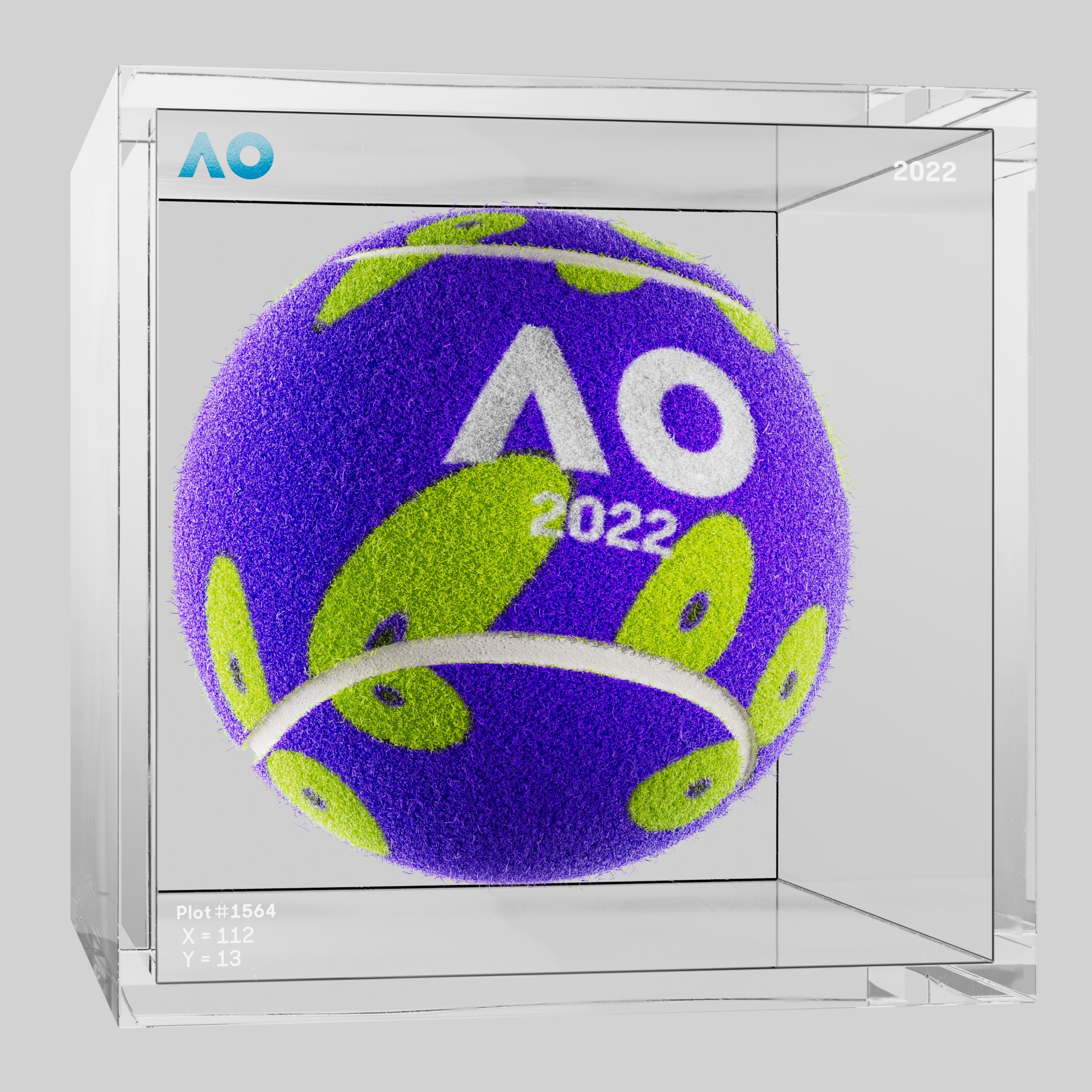 The Australian Open - The Australian Open Art Ball - AO Art Ball #3150 - NFT # 3150