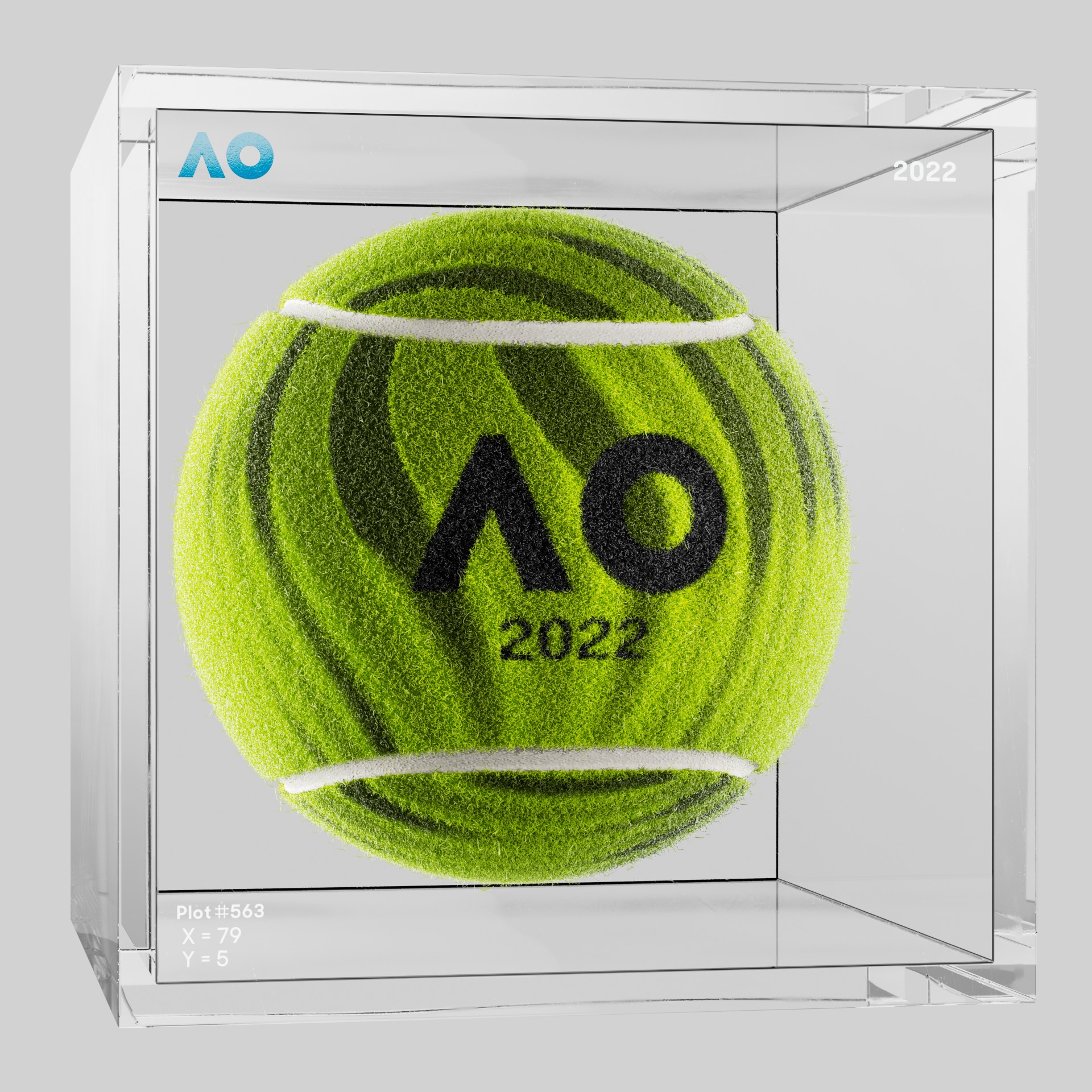 The Australian Open - The Australian Open Art Ball - AO Art Ball #3157 - NFT # 3157