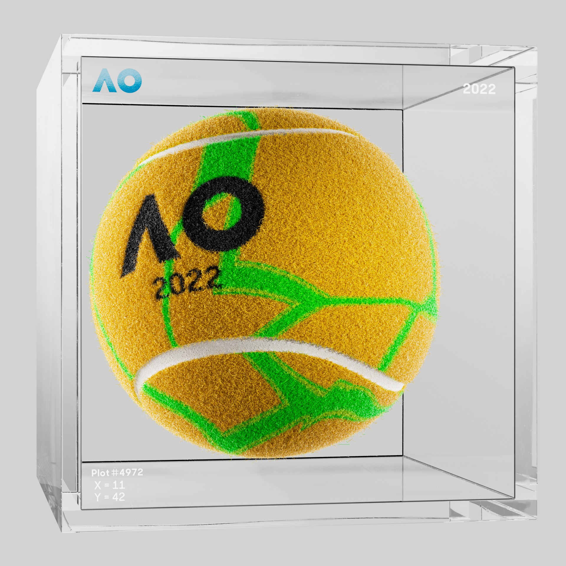 The Australian Open - The Australian Open Art Ball - AO Art Ball #3159 - NFT # 3159