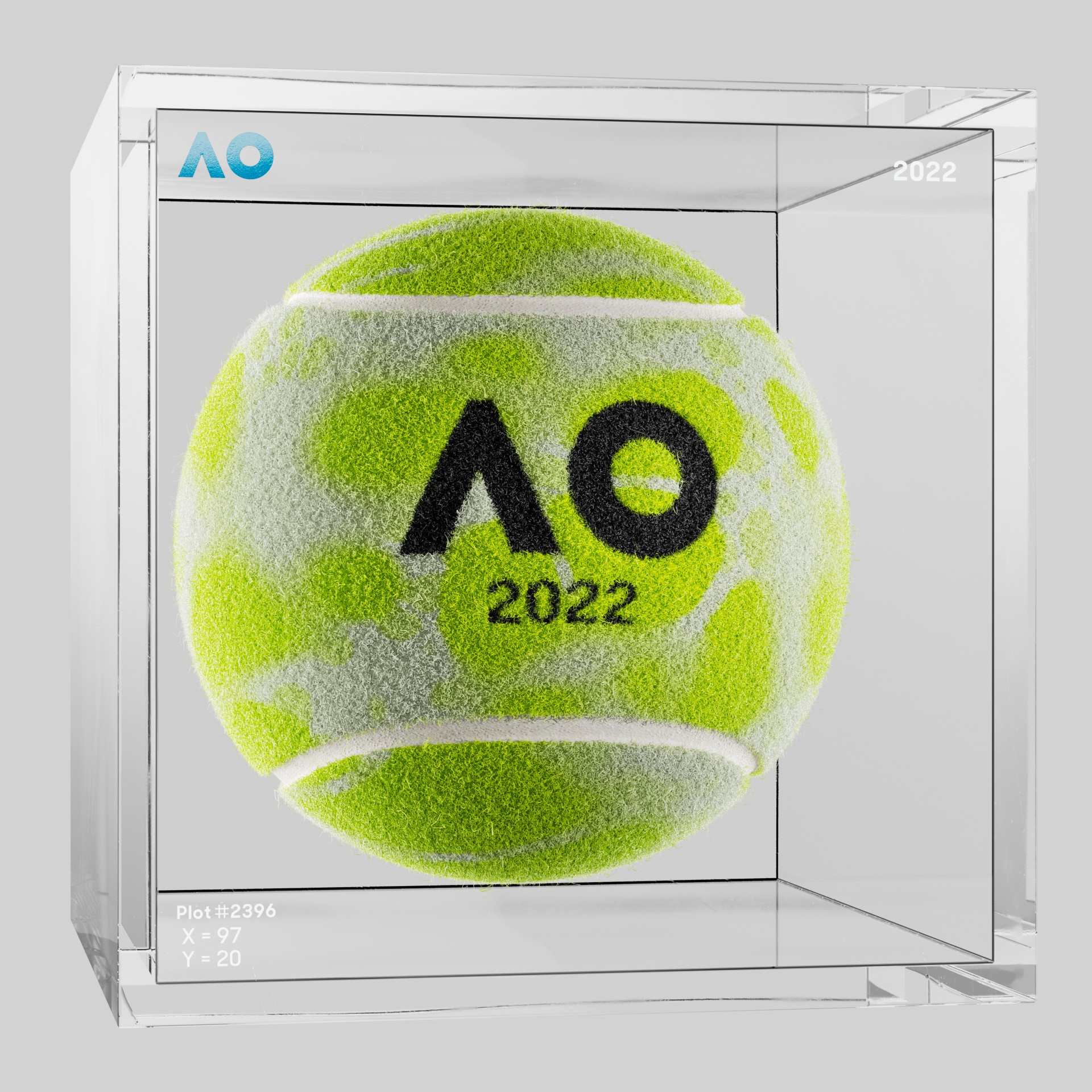 The Australian Open - The Australian Open Art Ball - AO Art Ball #3160 - NFT # 3160