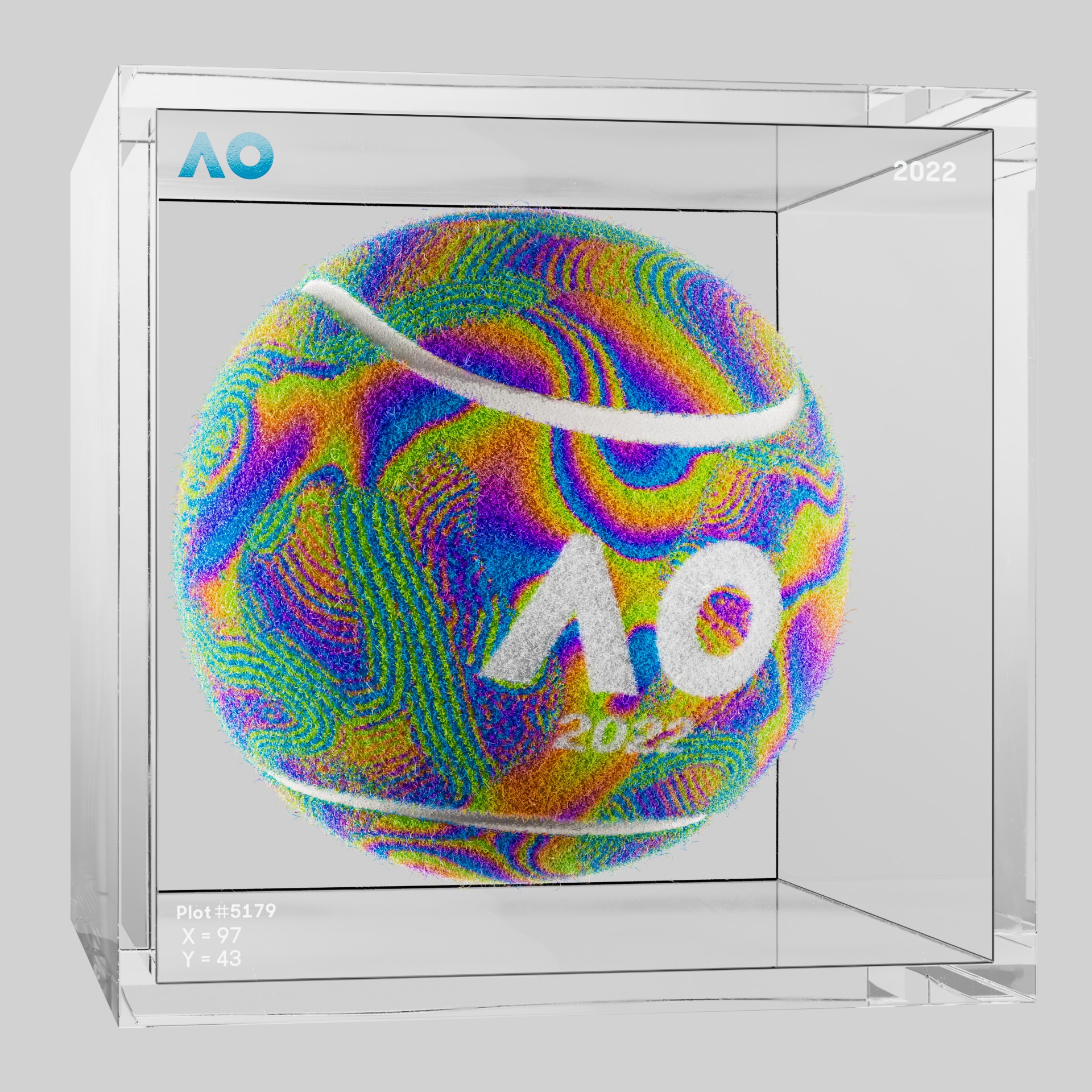 The Australian Open - The Australian Open Art Ball - AO Art Ball #3169 - NFT # 3169