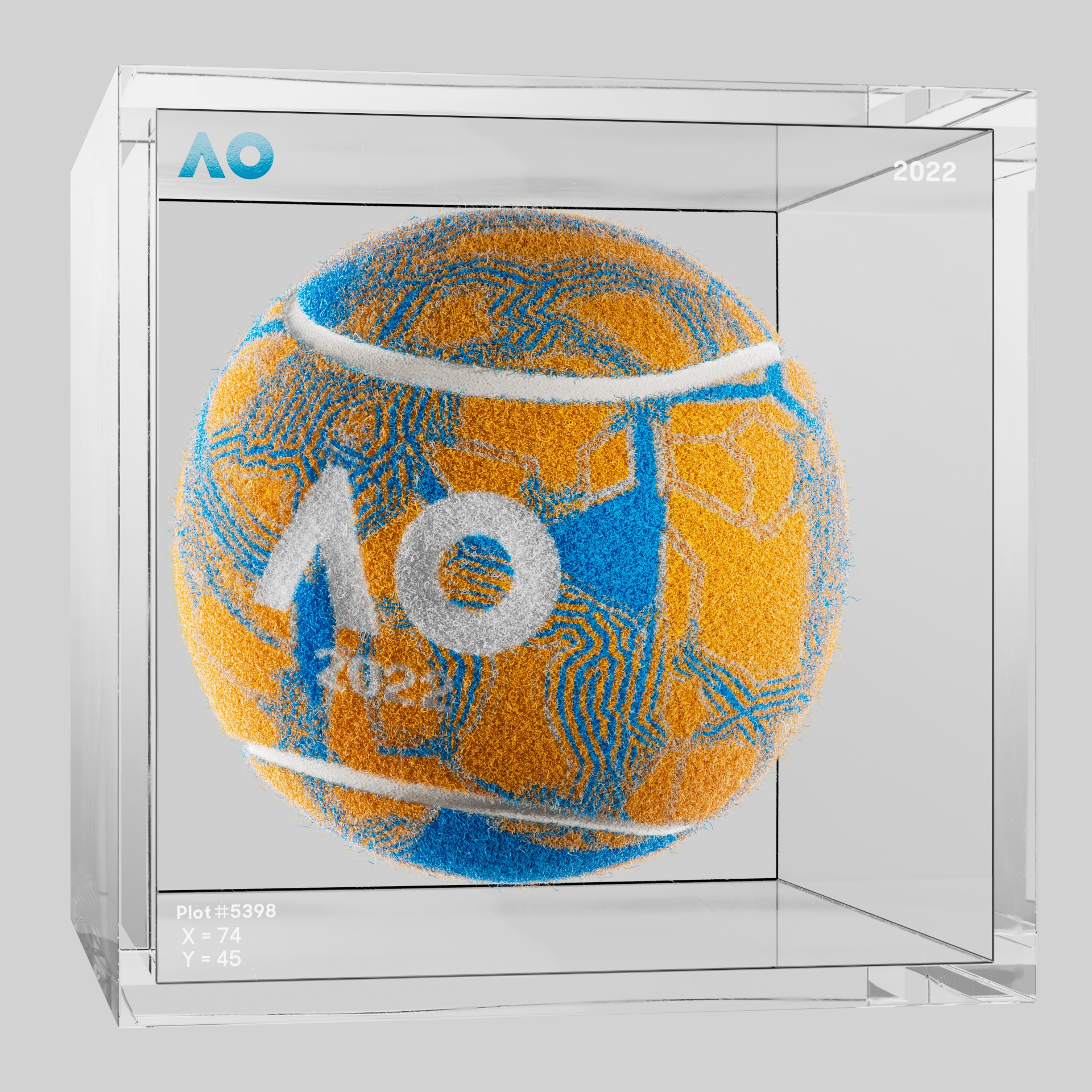 The Australian Open - The Australian Open Art Ball - AO Art Ball #317 - NFT # 317