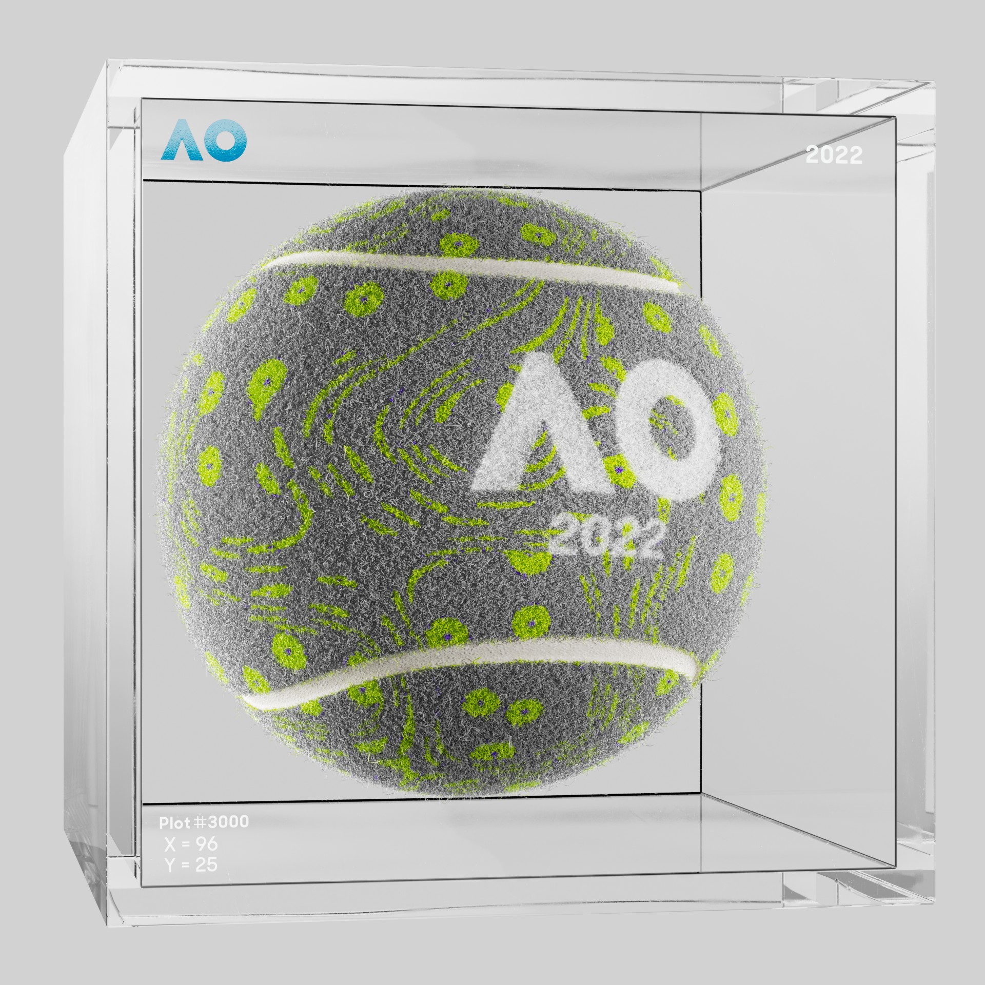 The Australian Open - The Australian Open Art Ball - AO Art Ball #3170 - NFT # 3170