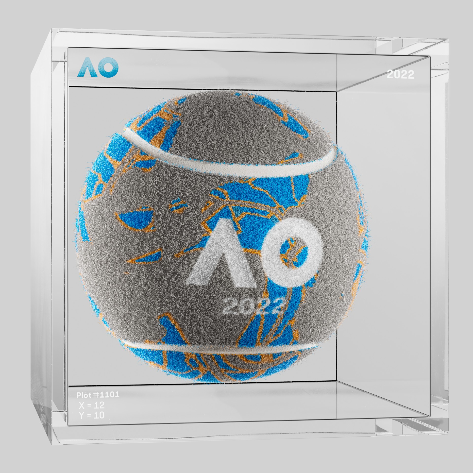 The Australian Open - The Australian Open Art Ball - AO Art Ball #3171 - NFT # 3171