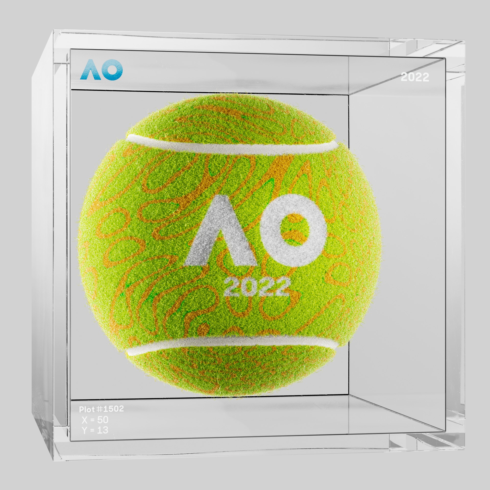 The Australian Open - The Australian Open Art Ball - AO Art Ball #3173 - NFT # 3173