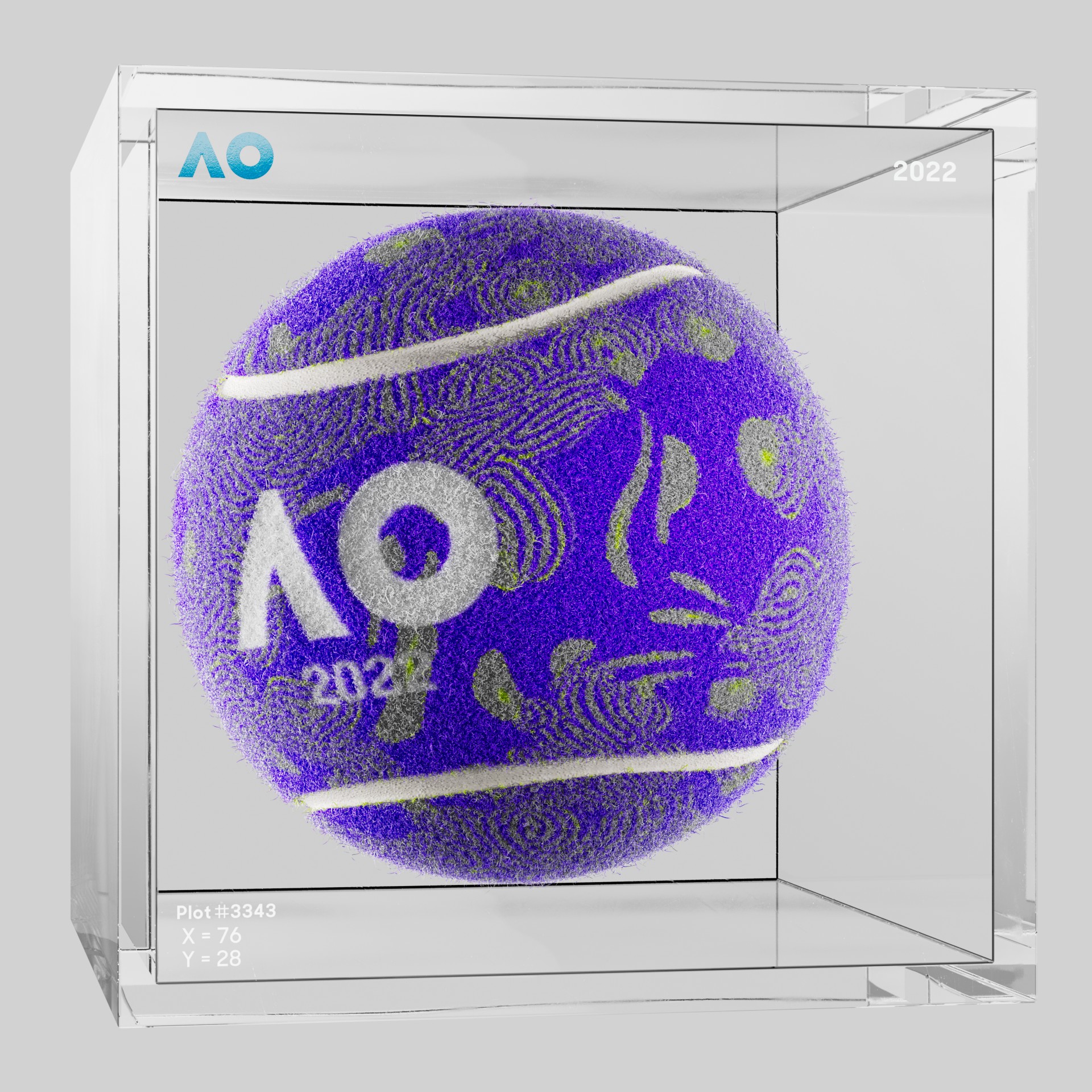 The Australian Open - The Australian Open Art Ball - AO Art Ball #3174 - NFT # 3174