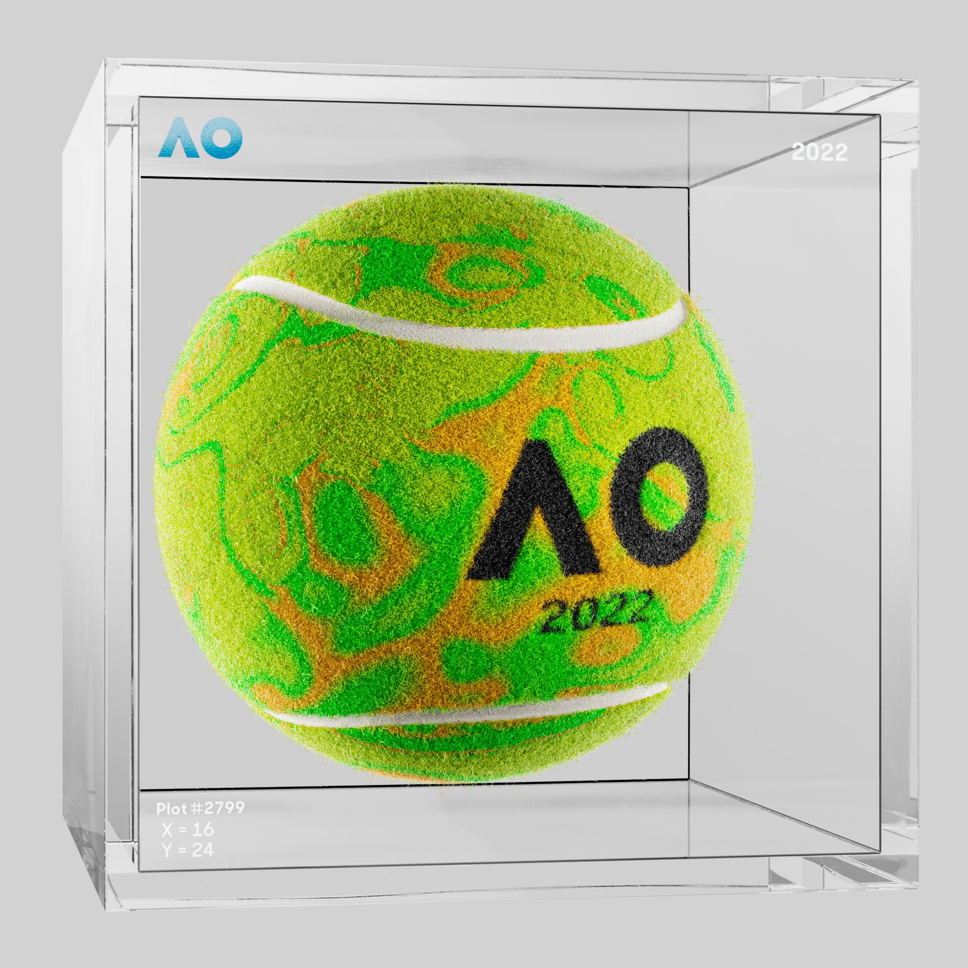 The Australian Open - The Australian Open Art Ball - AO Art Ball #3177 - NFT # 3177