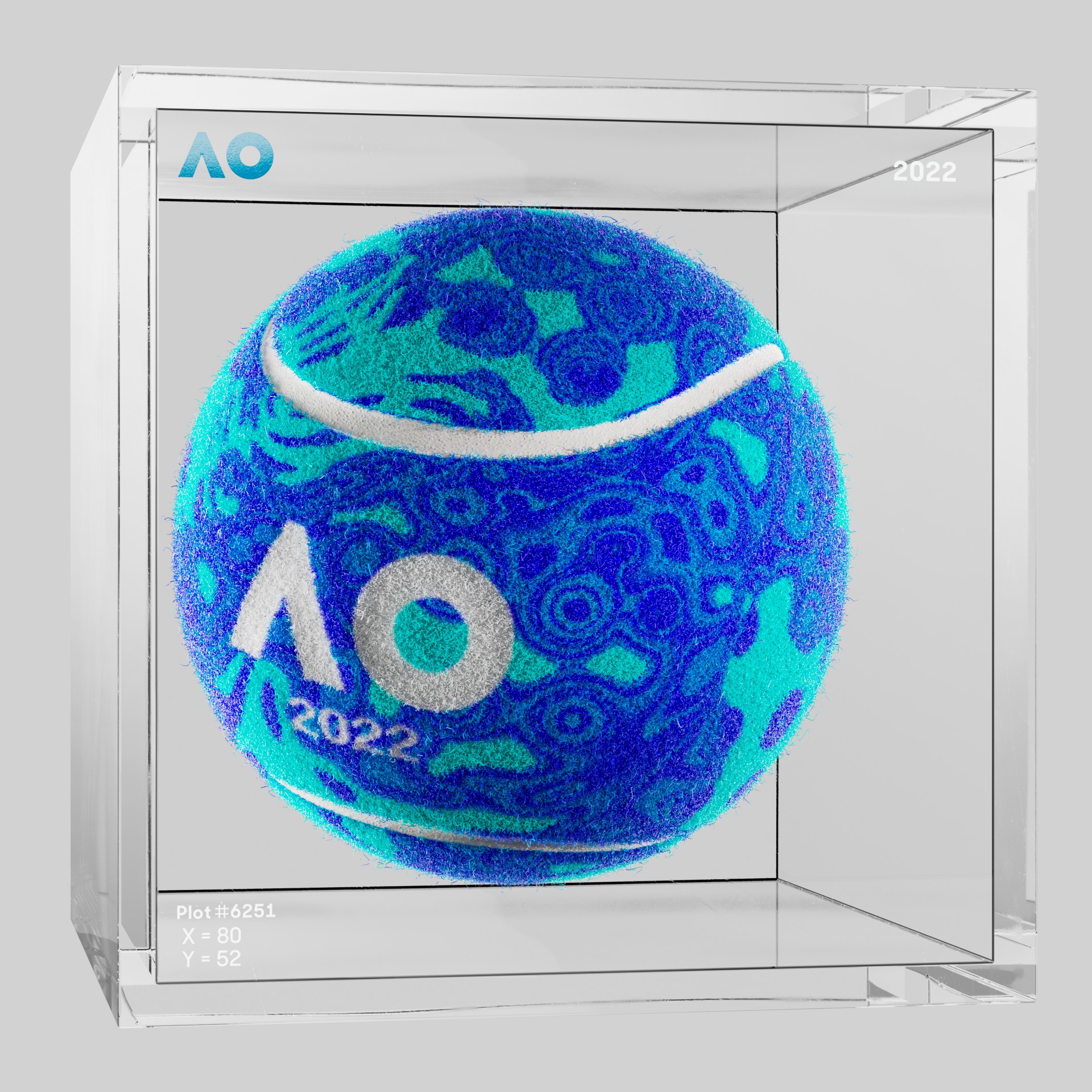 The Australian Open - The Australian Open Art Ball - AO Art Ball #318 - NFT # 318