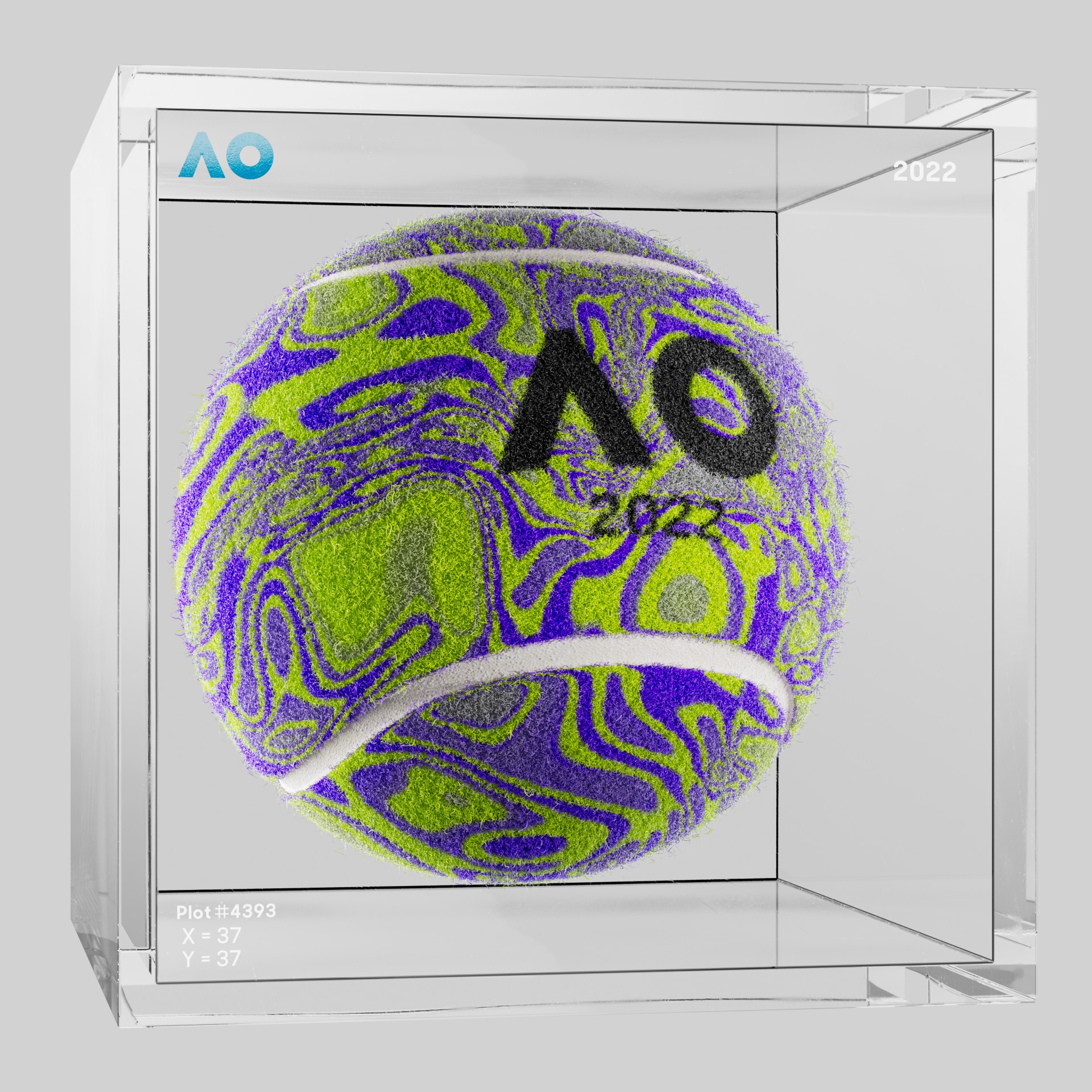 The Australian Open - The Australian Open Art Ball - AO Art Ball #3184 - NFT # 3184