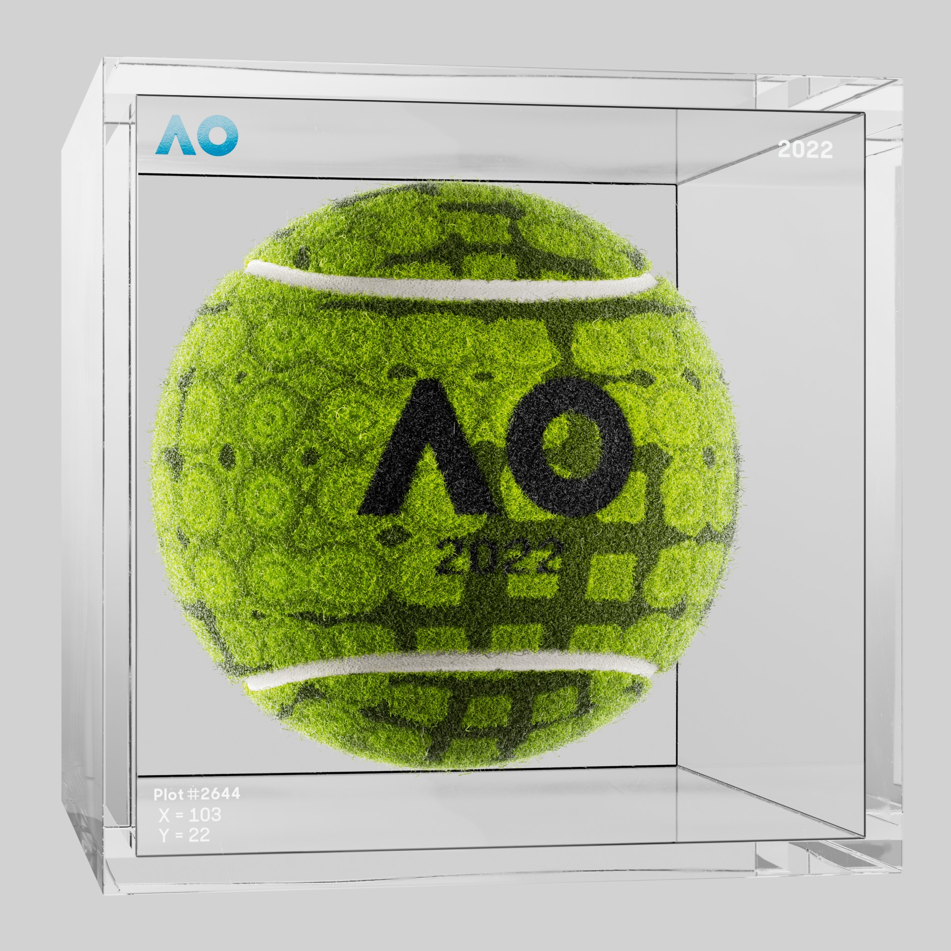 The Australian Open - The Australian Open Art Ball - AO Art Ball #3189 - NFT # 3189