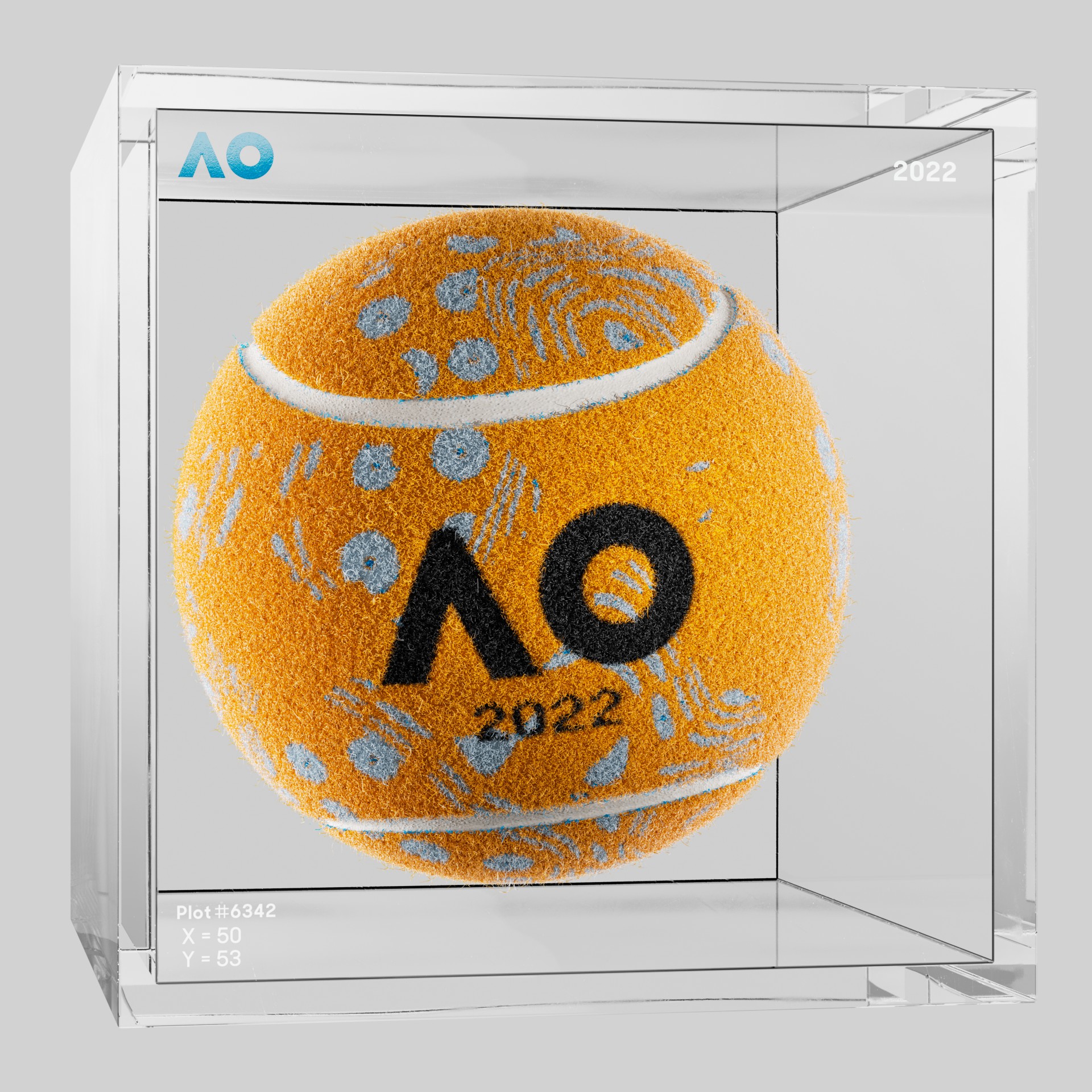 The Australian Open - The Australian Open Art Ball - AO Art Ball #3194 - NFT # 3194