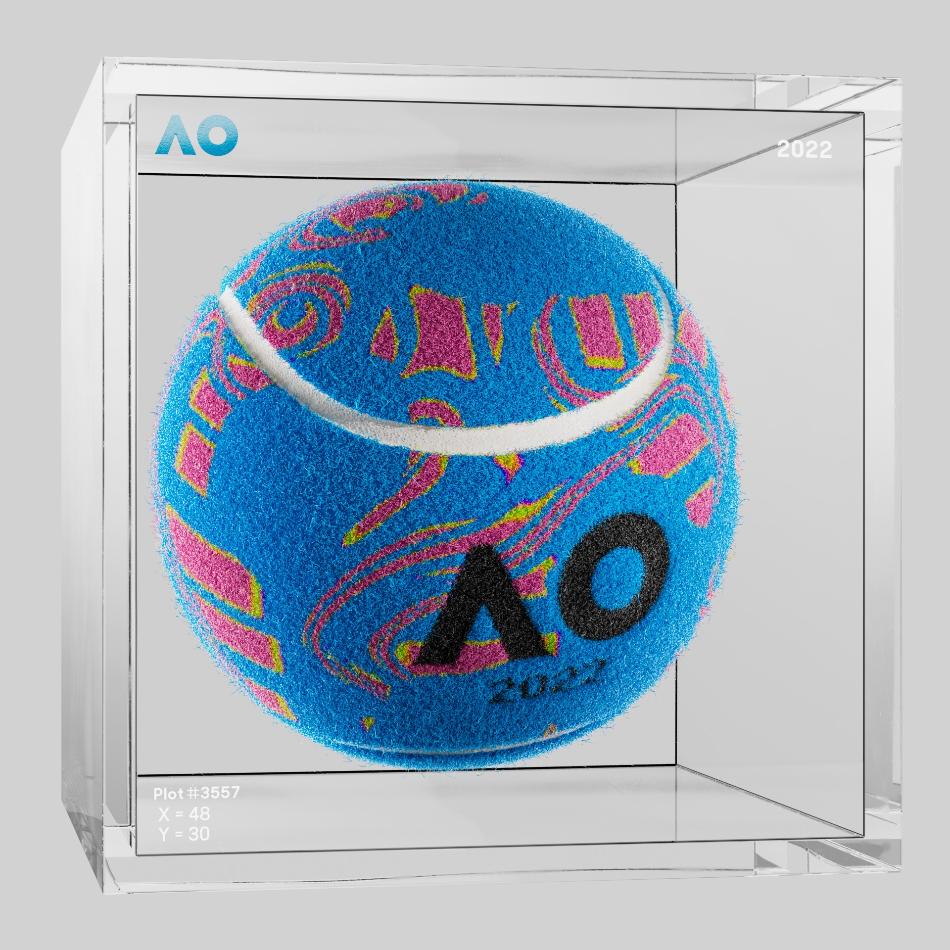 The Australian Open - The Australian Open Art Ball - AO Art Ball #3196 - NFT # 3196