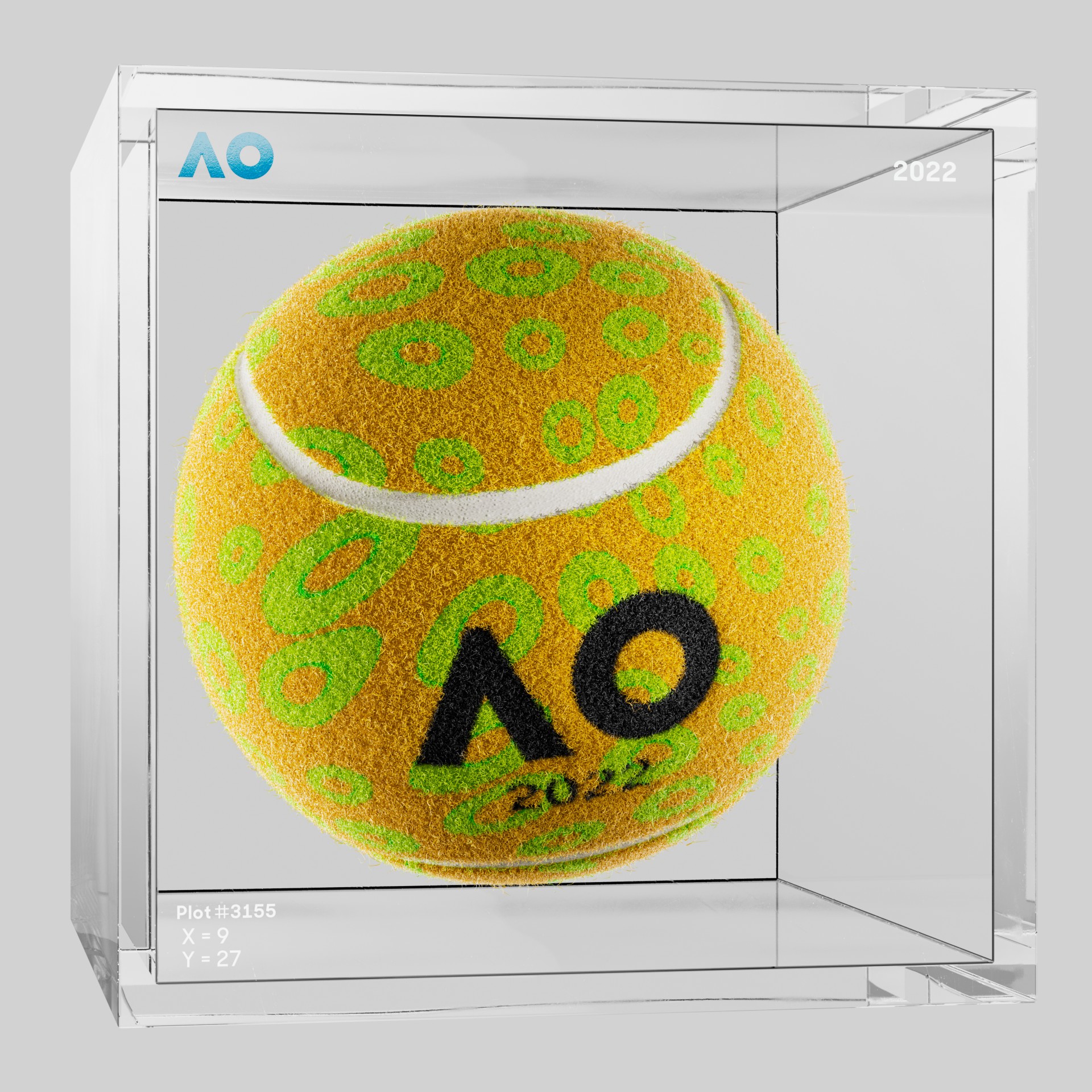 The Australian Open - The Australian Open Art Ball - AO Art Ball #3197 - NFT # 3197