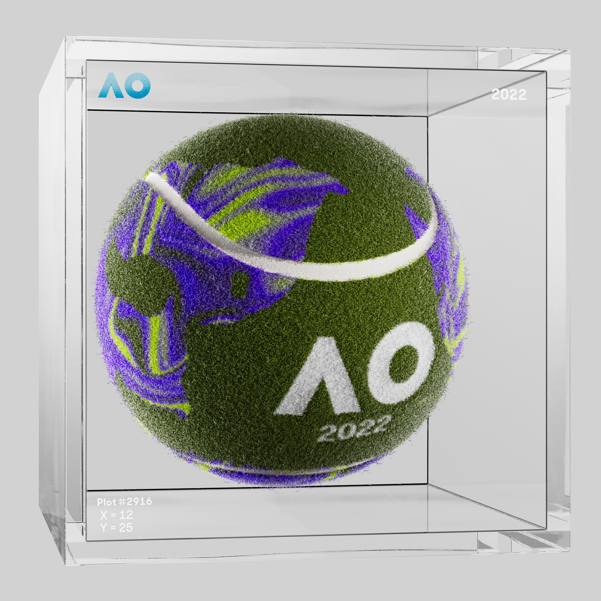 The Australian Open - The Australian Open Art Ball - AO Art Ball #3198 - NFT # 3198