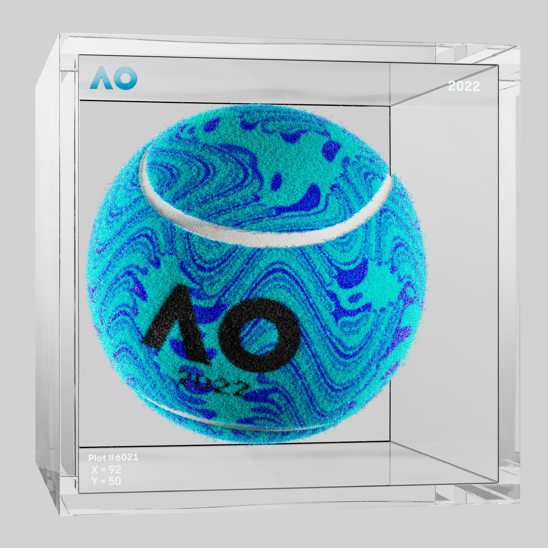 The Australian Open - The Australian Open Art Ball - AO Art Ball #3199 - NFT # 3199