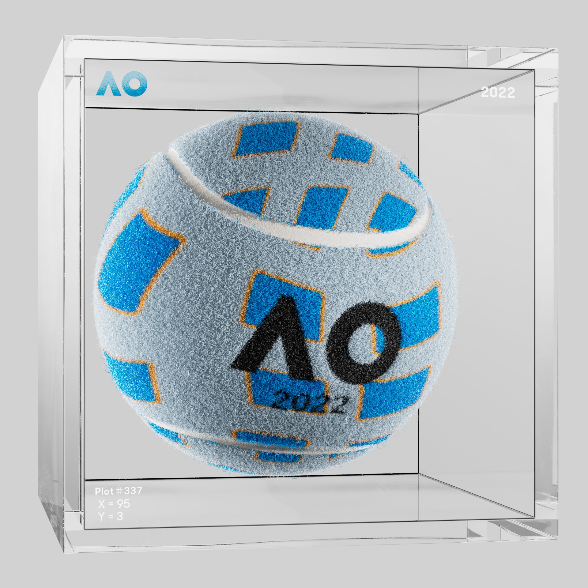 The Australian Open - The Australian Open Art Ball - AO Art Ball #320 - NFT # 320