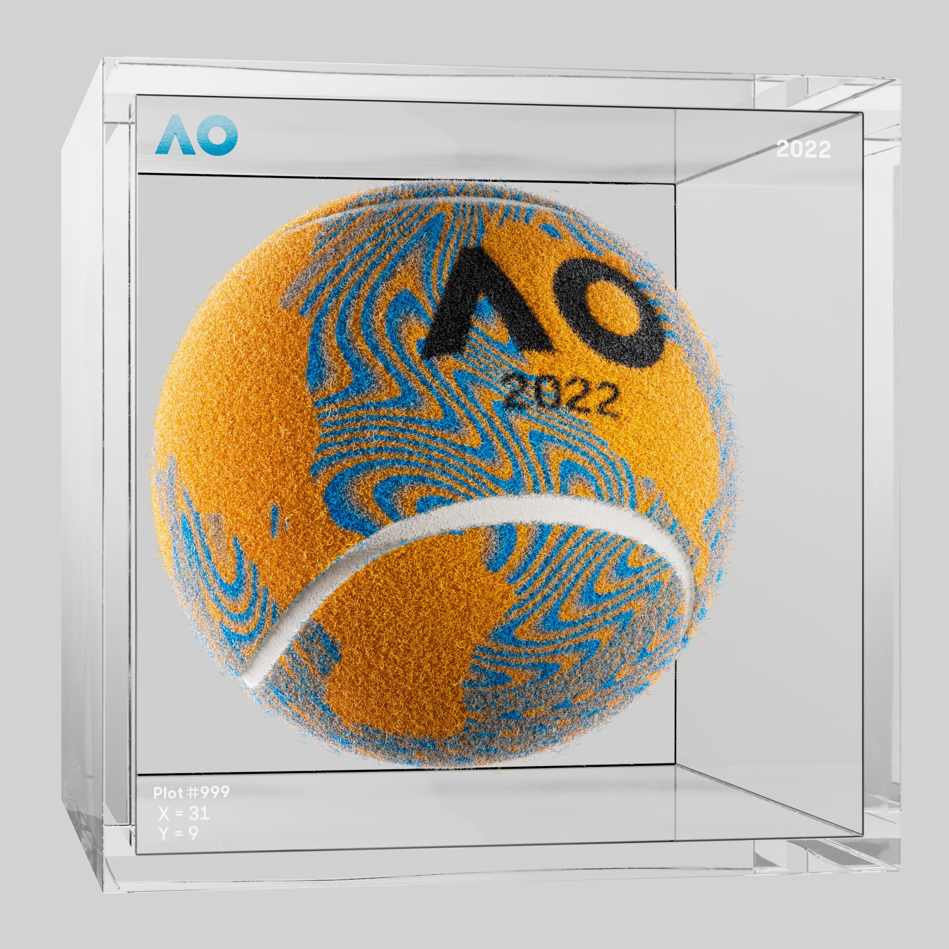 The Australian Open - The Australian Open Art Ball - AO Art Ball #3207 - NFT # 3207