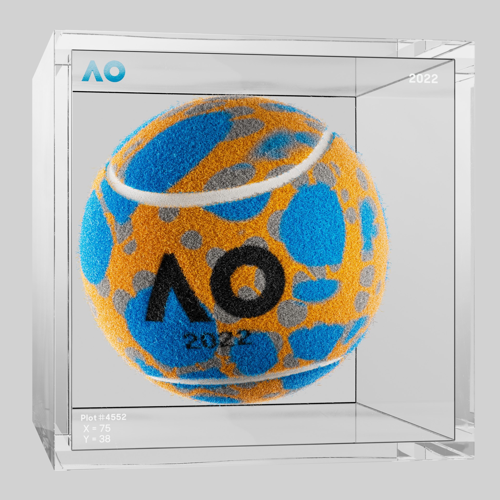The Australian Open - The Australian Open Art Ball - AO Art Ball #3209 - NFT # 3209