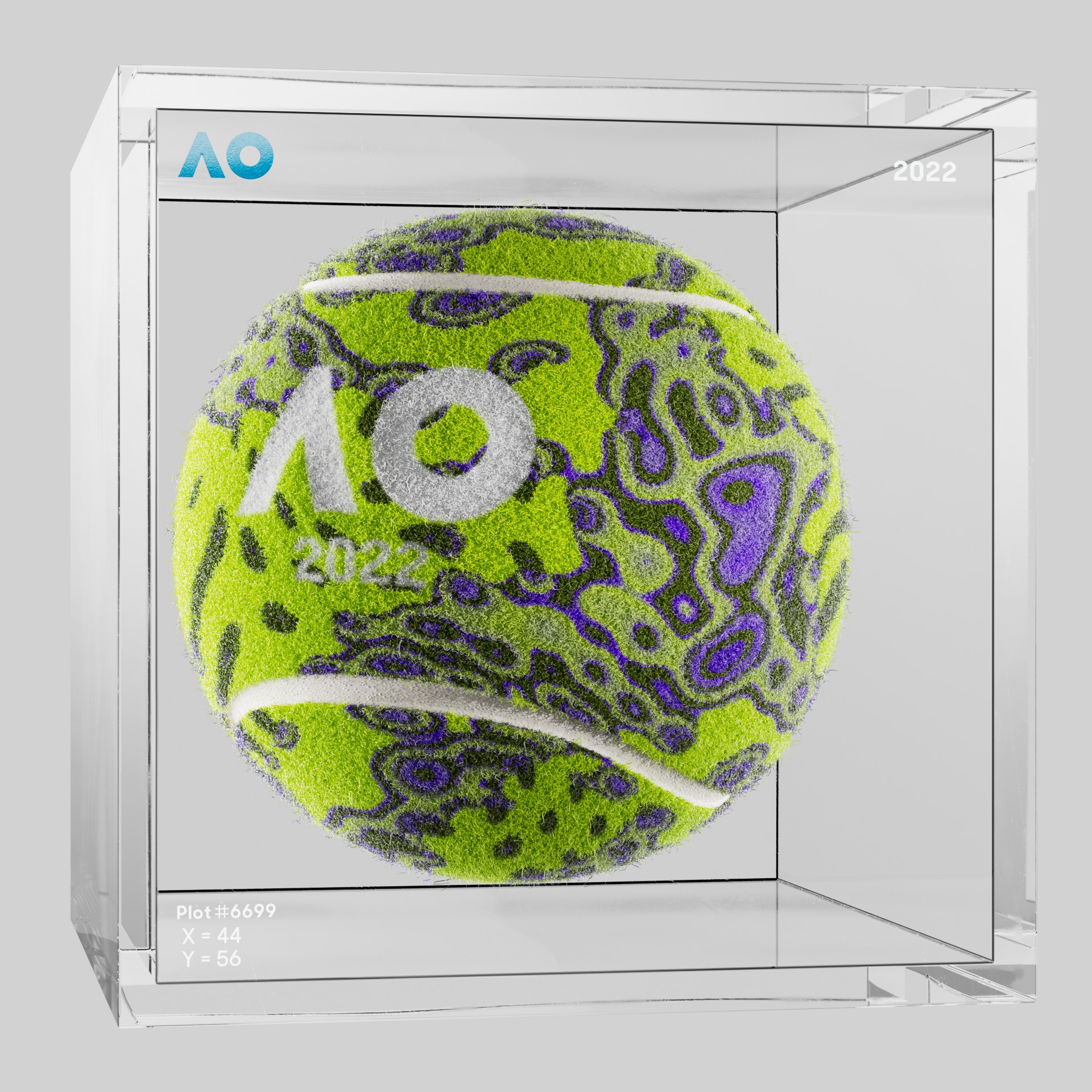 The Australian Open - The Australian Open Art Ball - AO Art Ball #321 - NFT # 321