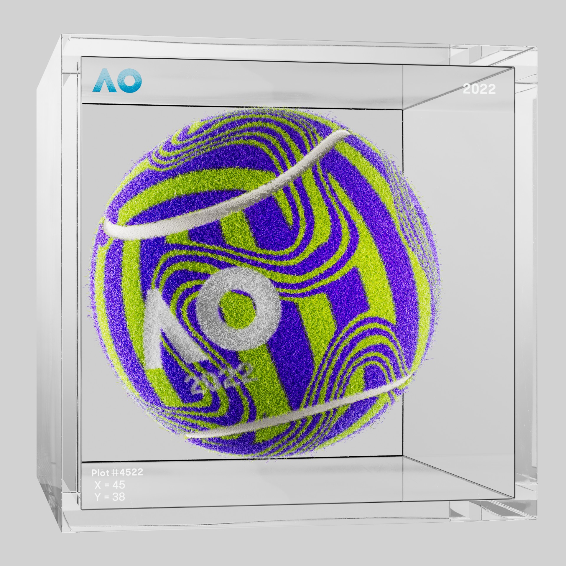 The Australian Open - The Australian Open Art Ball - AO Art Ball #3211 - NFT # 3211