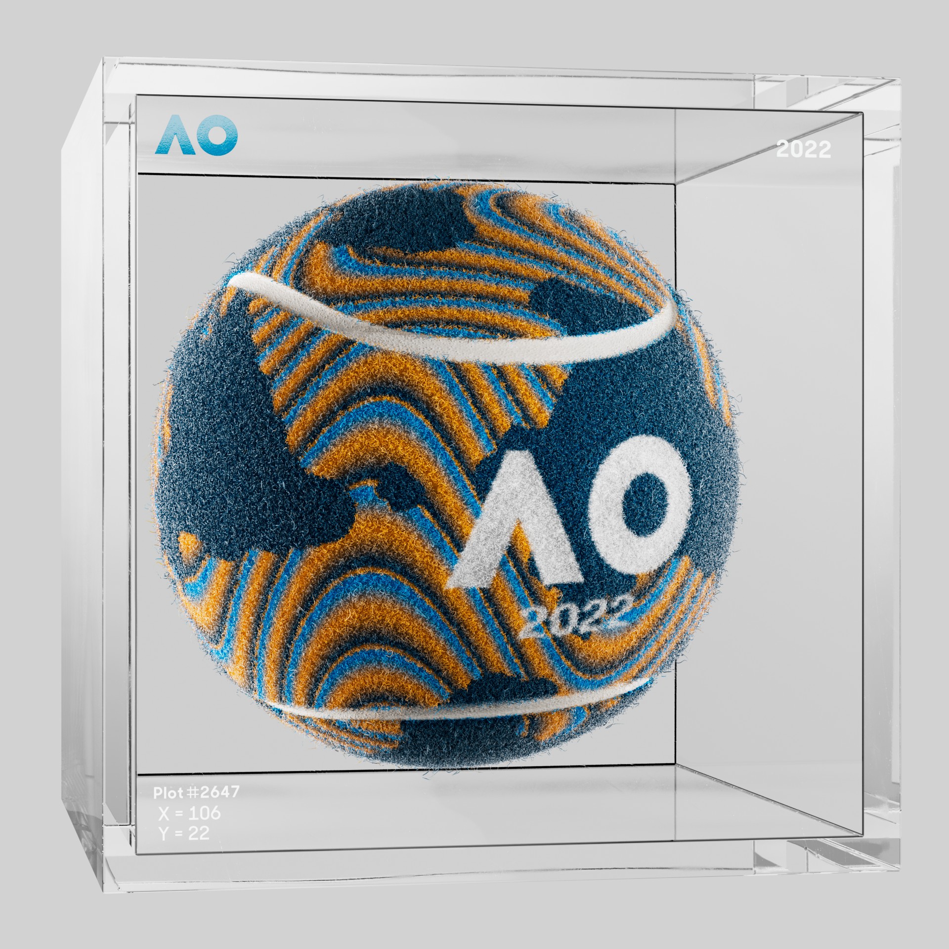 The Australian Open - The Australian Open Art Ball - AO Art Ball #3212 - NFT # 3212