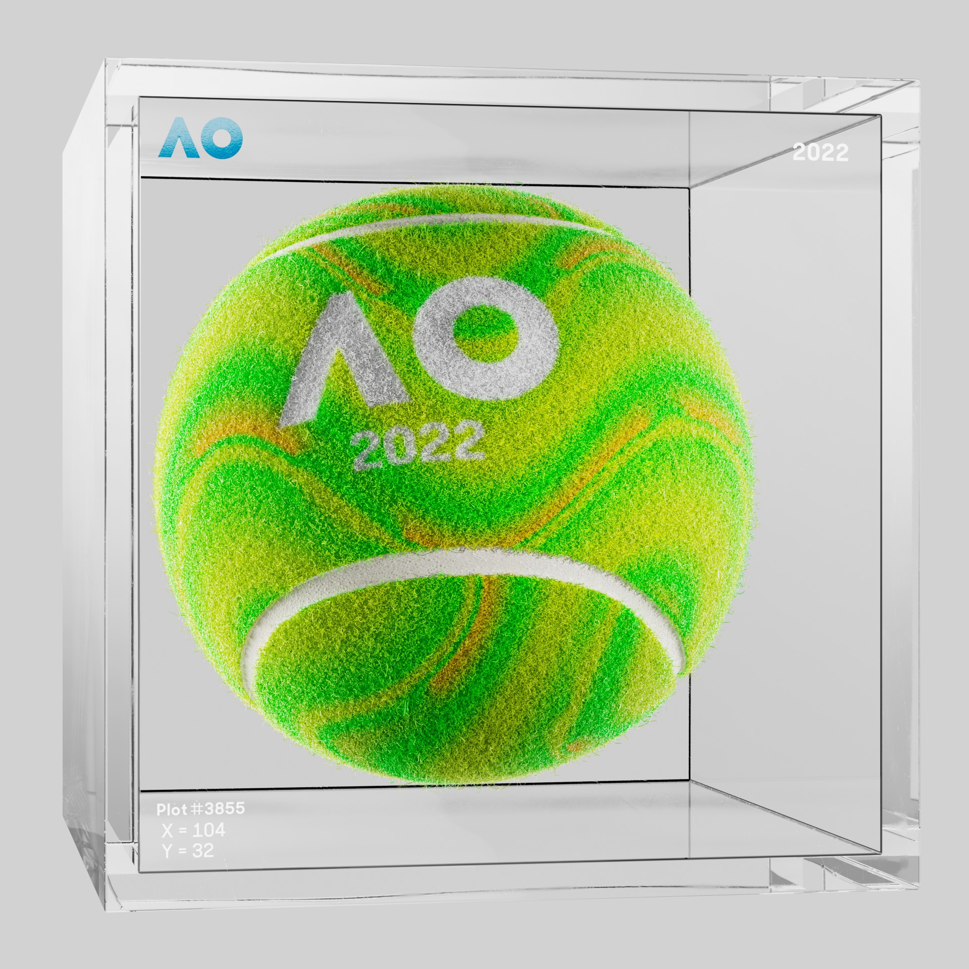 The Australian Open - The Australian Open Art Ball - AO Art Ball #3215 - NFT # 3215