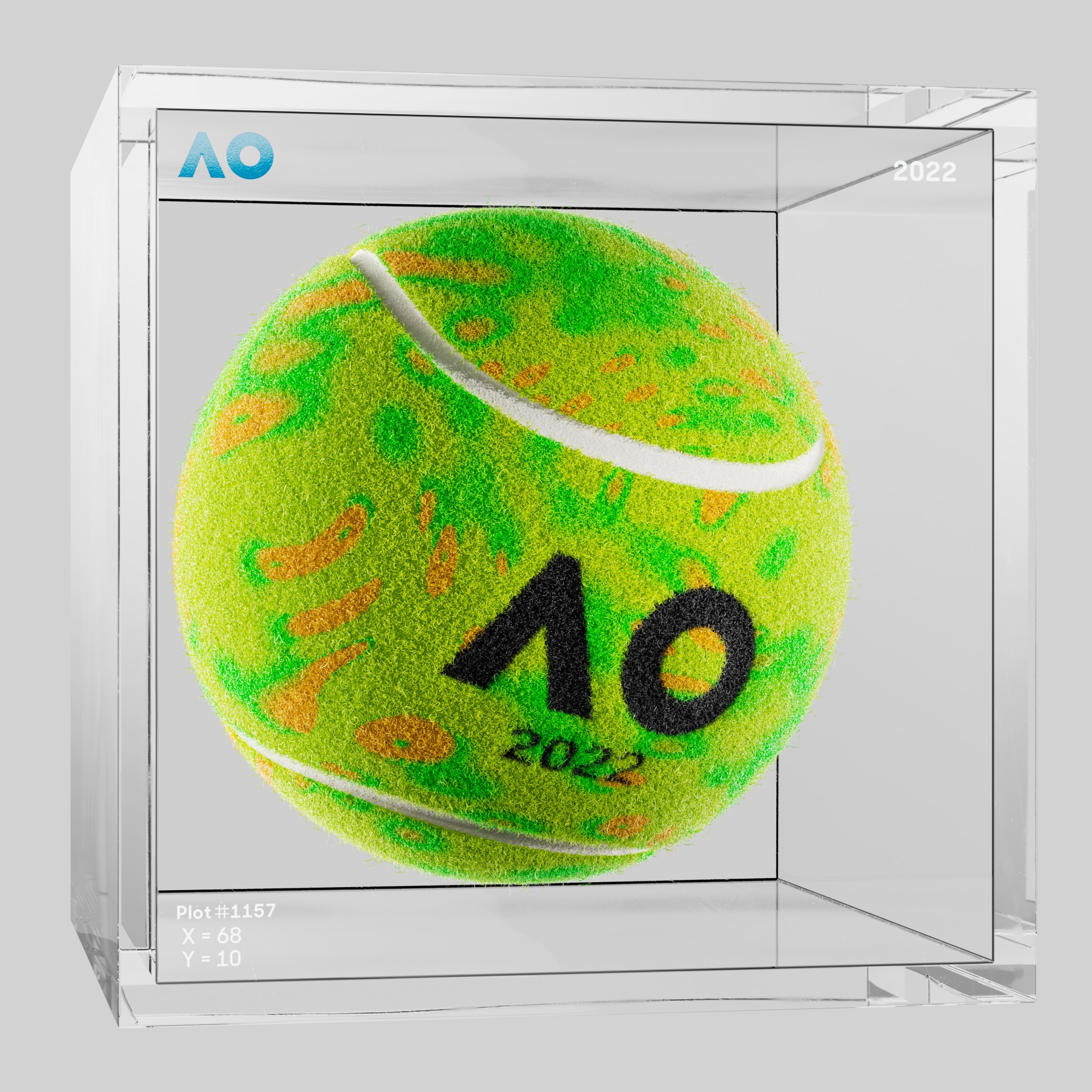 The Australian Open - The Australian Open Art Ball - AO Art Ball #3216 - NFT # 3216