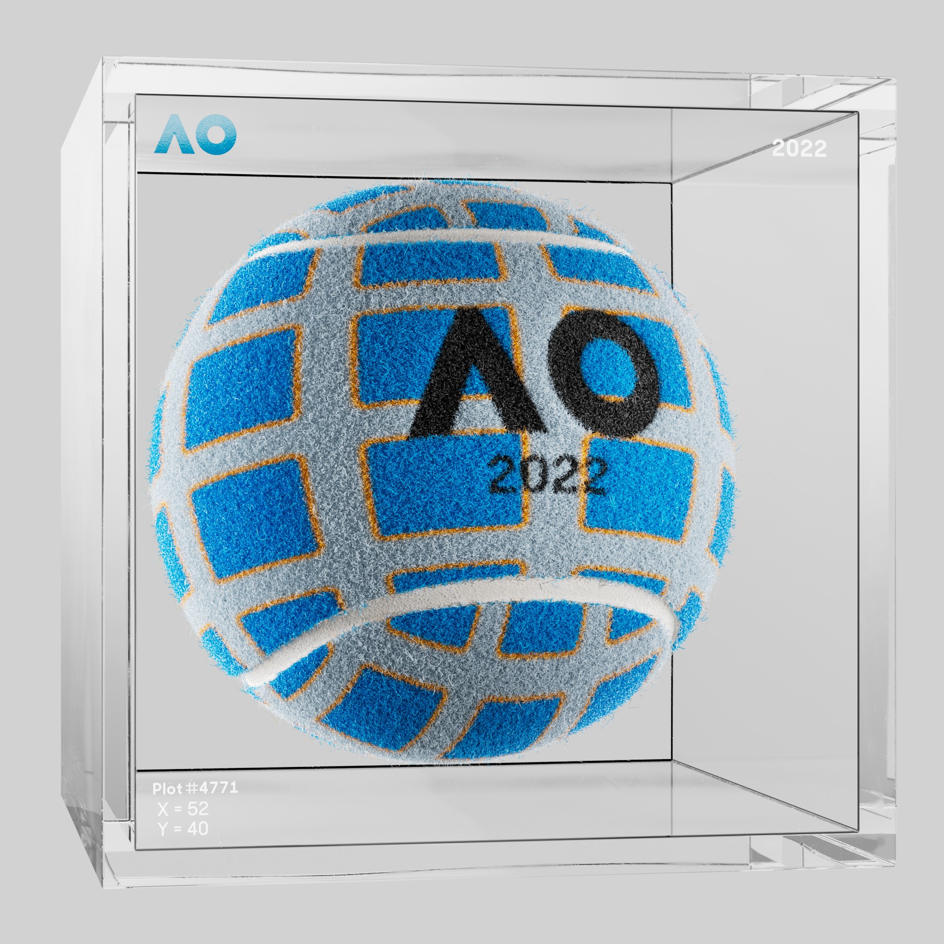 The Australian Open - The Australian Open Art Ball - AO Art Ball #3217 - NFT # 3217