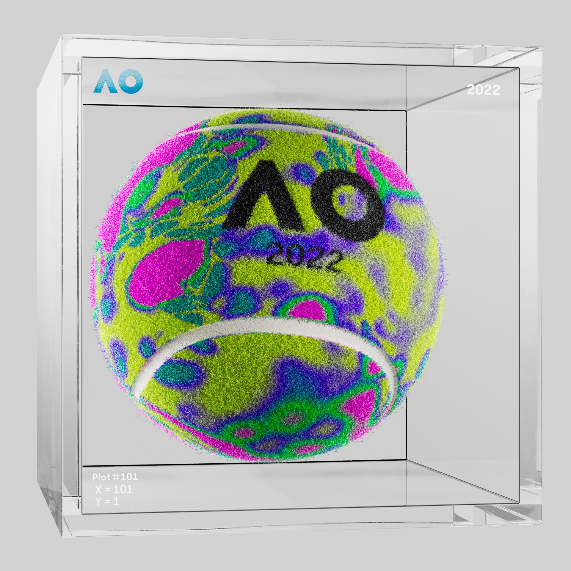 The Australian Open - The Australian Open Art Ball - AO Art Ball #3219 - NFT # 3219