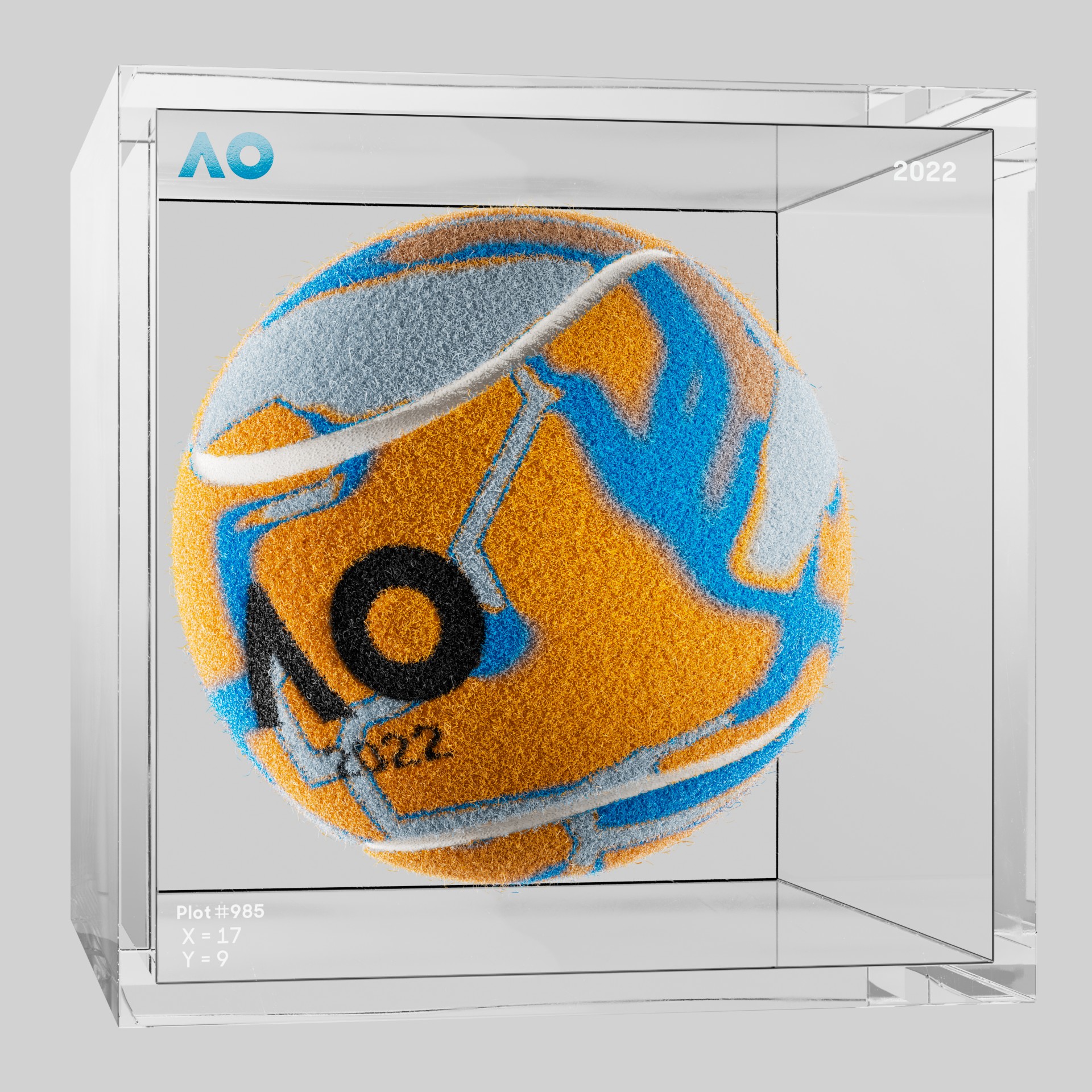 The Australian Open - The Australian Open Art Ball - AO Art Ball #322 - NFT # 322