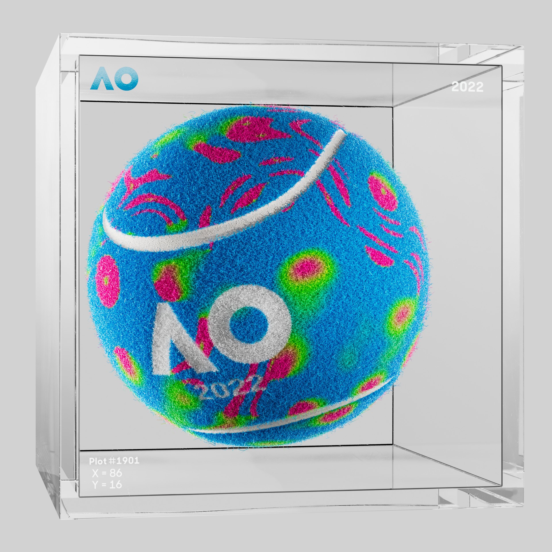 The Australian Open - The Australian Open Art Ball - AO Art Ball #3221 - NFT # 3221