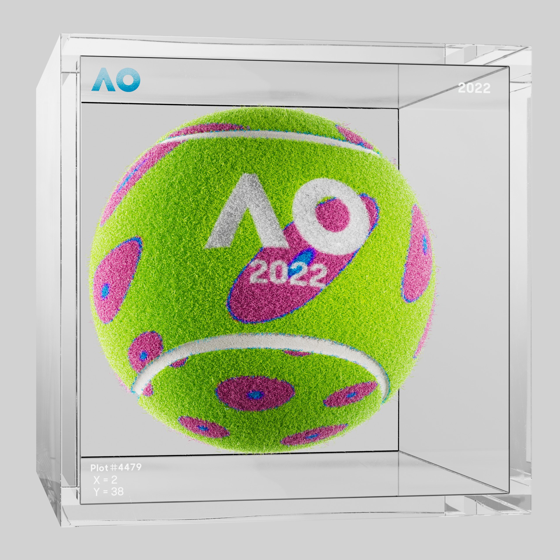 The Australian Open - The Australian Open Art Ball - AO Art Ball #3224 - NFT # 3224