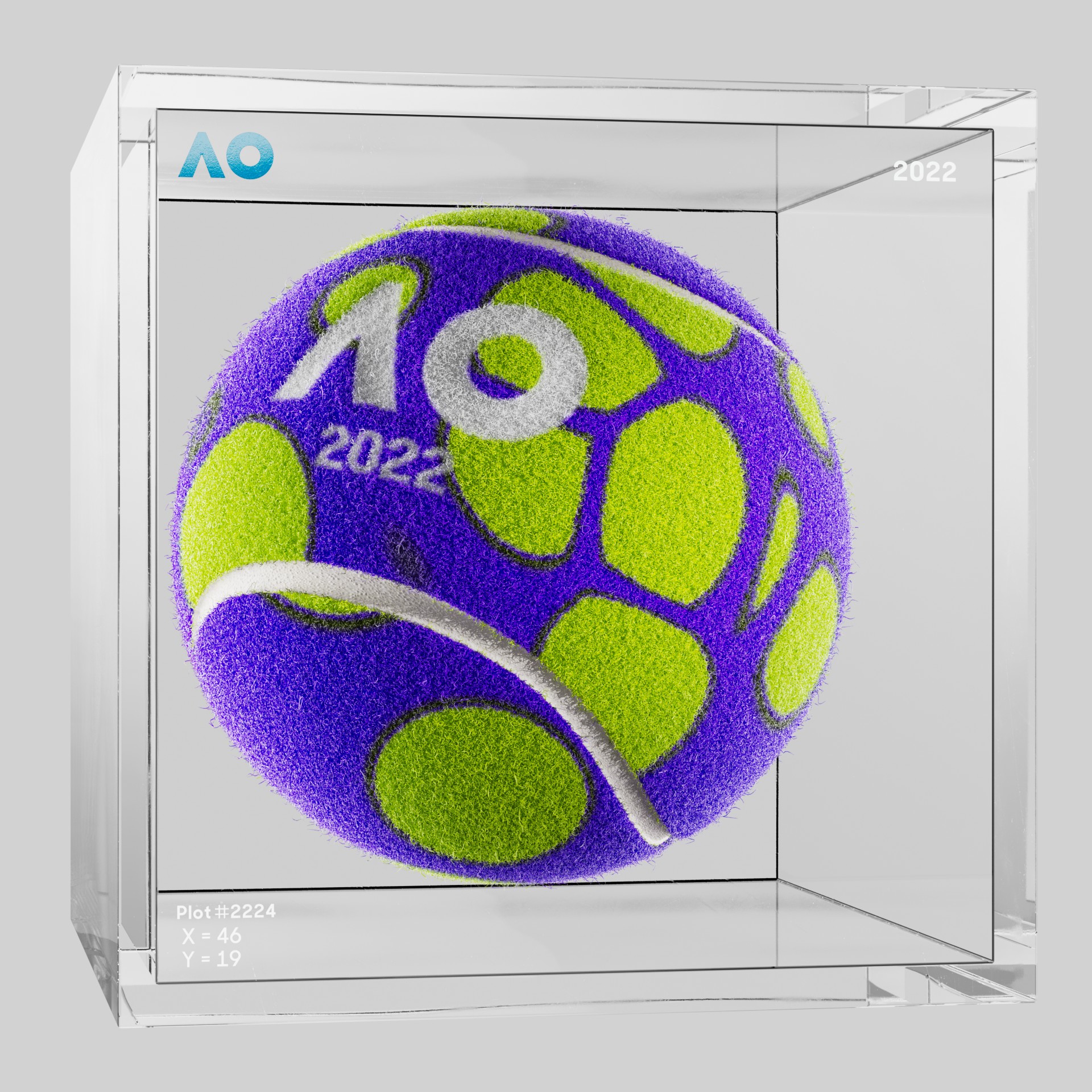 The Australian Open - The Australian Open Art Ball - AO Art Ball #3226 - NFT # 3226