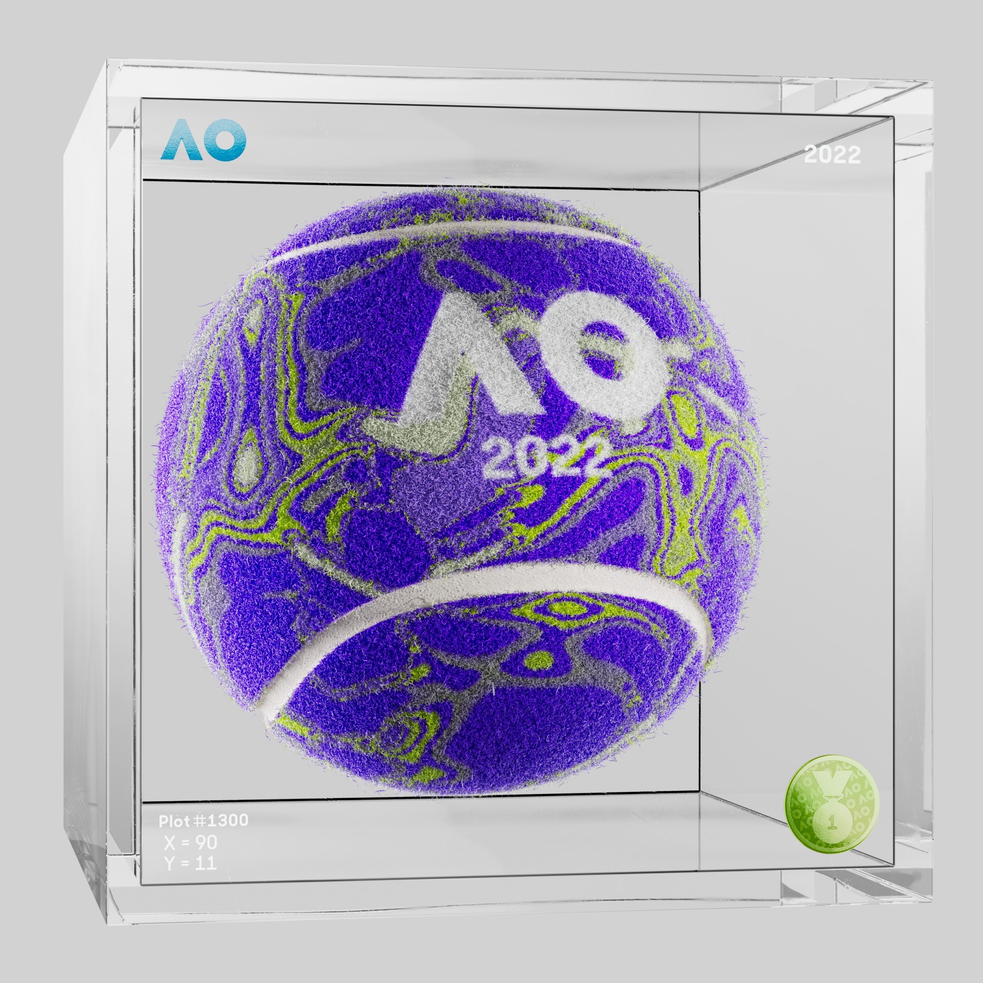 The Australian Open - The Australian Open Art Ball - AO Art Ball #3231 - NFT # 3231