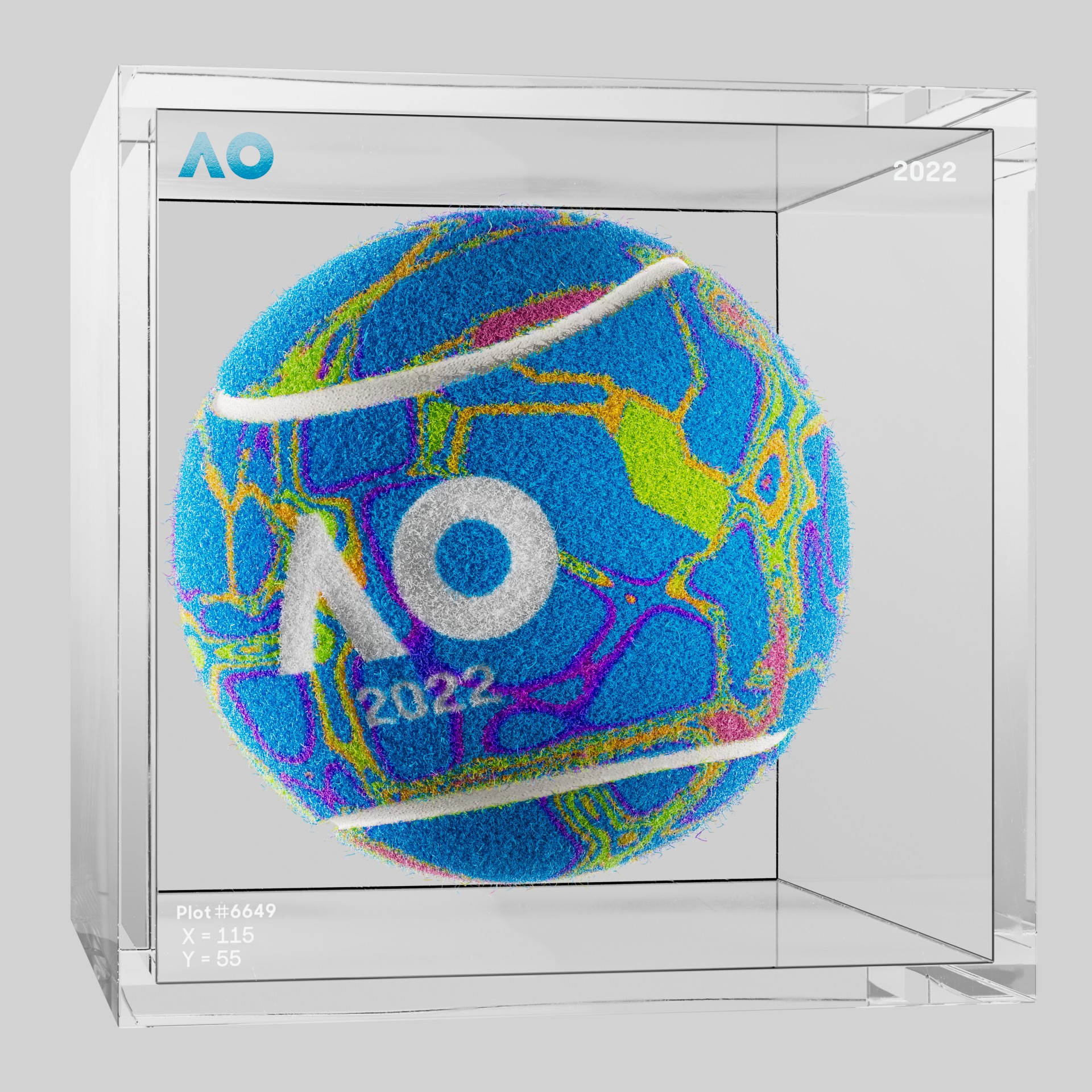 The Australian Open - The Australian Open Art Ball - AO Art Ball #3232 - NFT # 3232