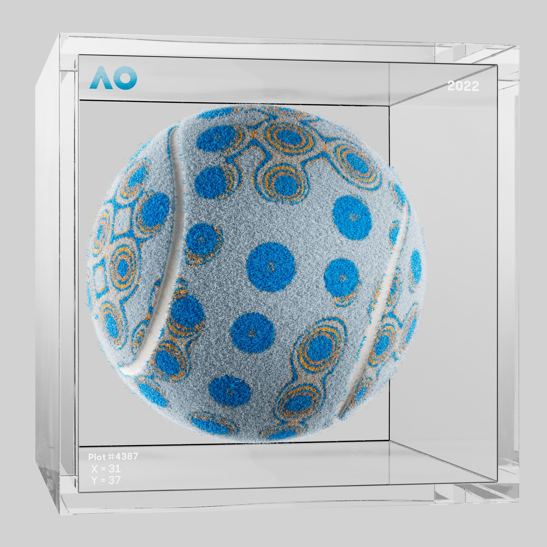 The Australian Open - The Australian Open Art Ball - AO Art Ball #3233 - NFT # 3233